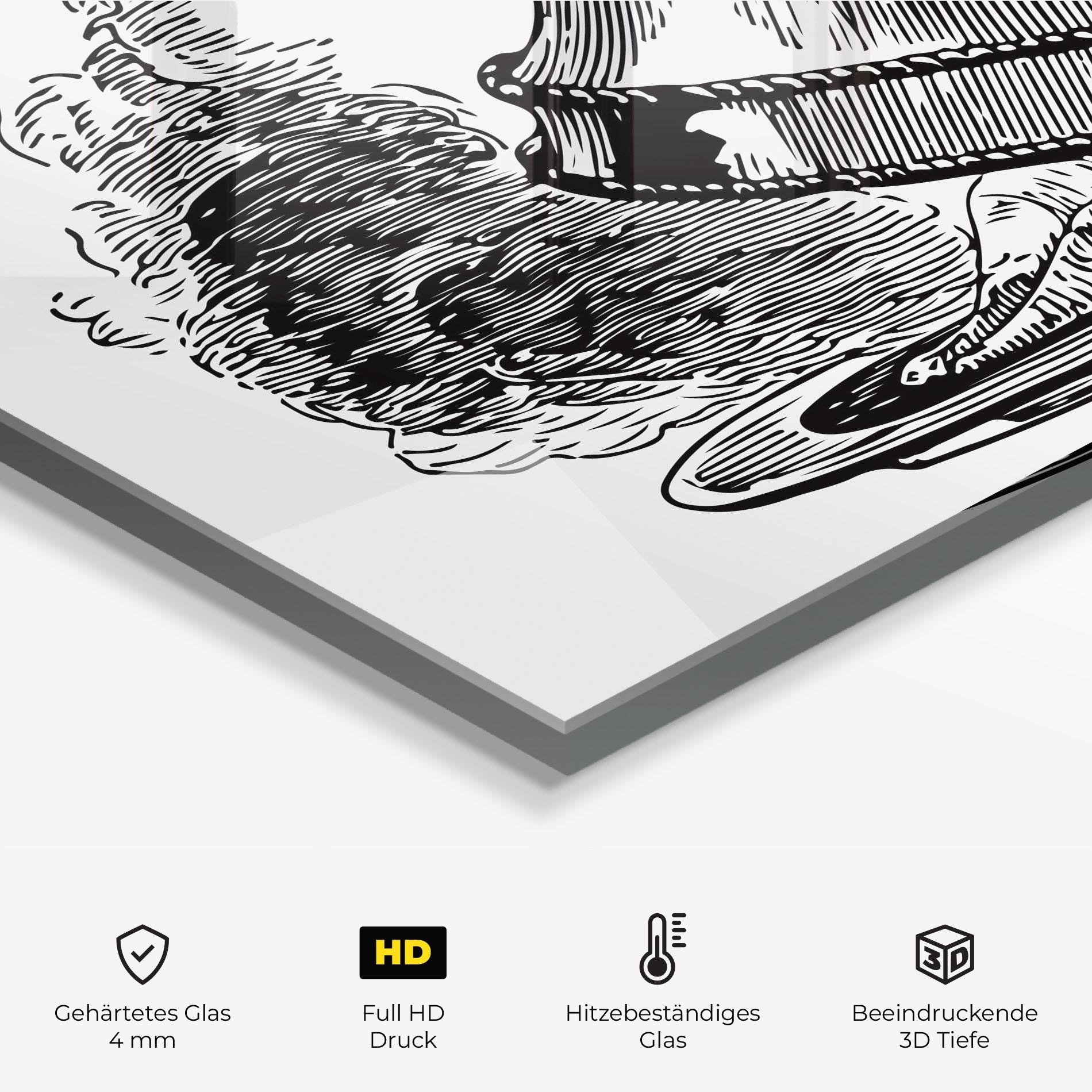 Küchenrückwand Glas Hot Food mockup 2