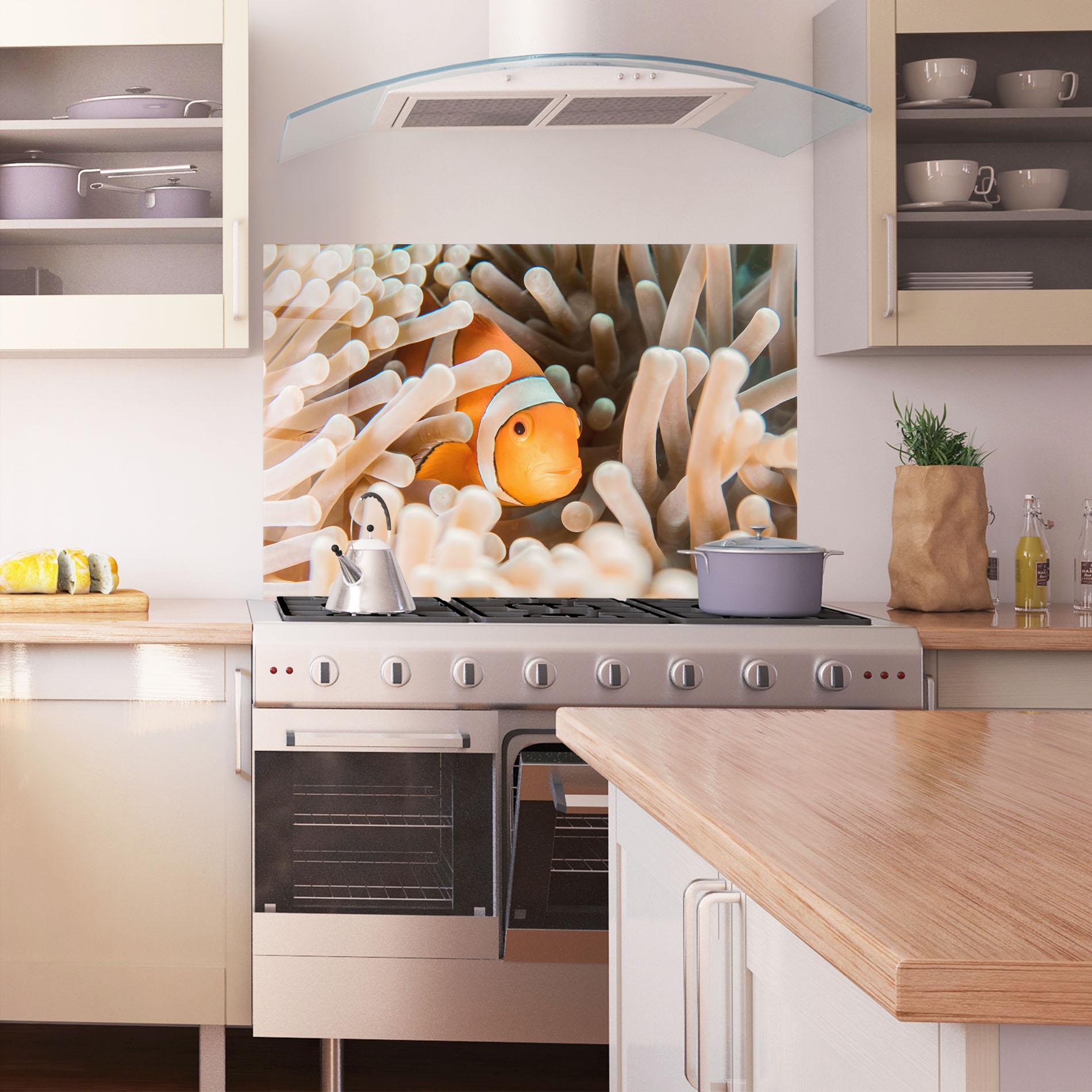 Küchenrückwand Glas Cute Nemo mockup 1