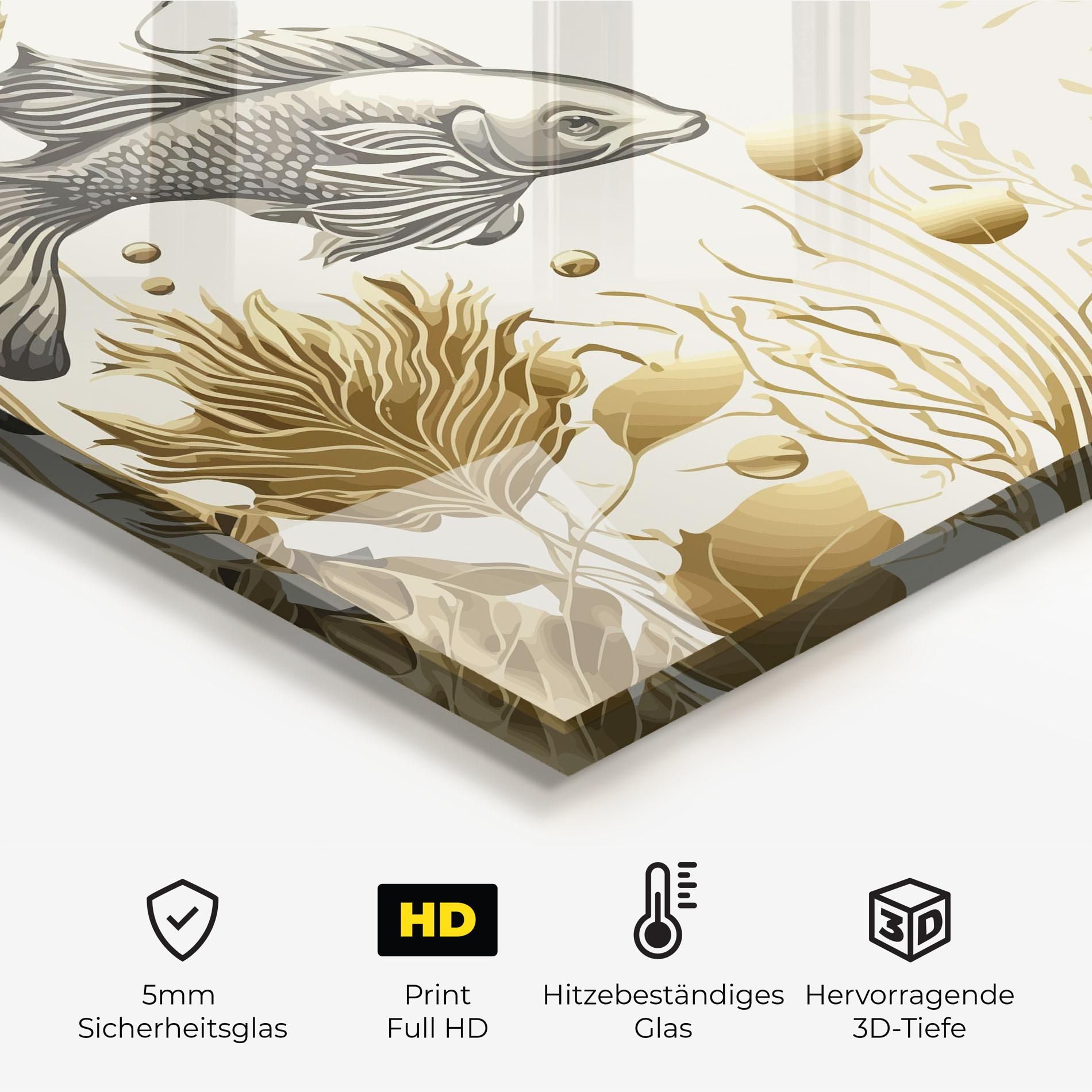 Grey Gold Fish mockup 2