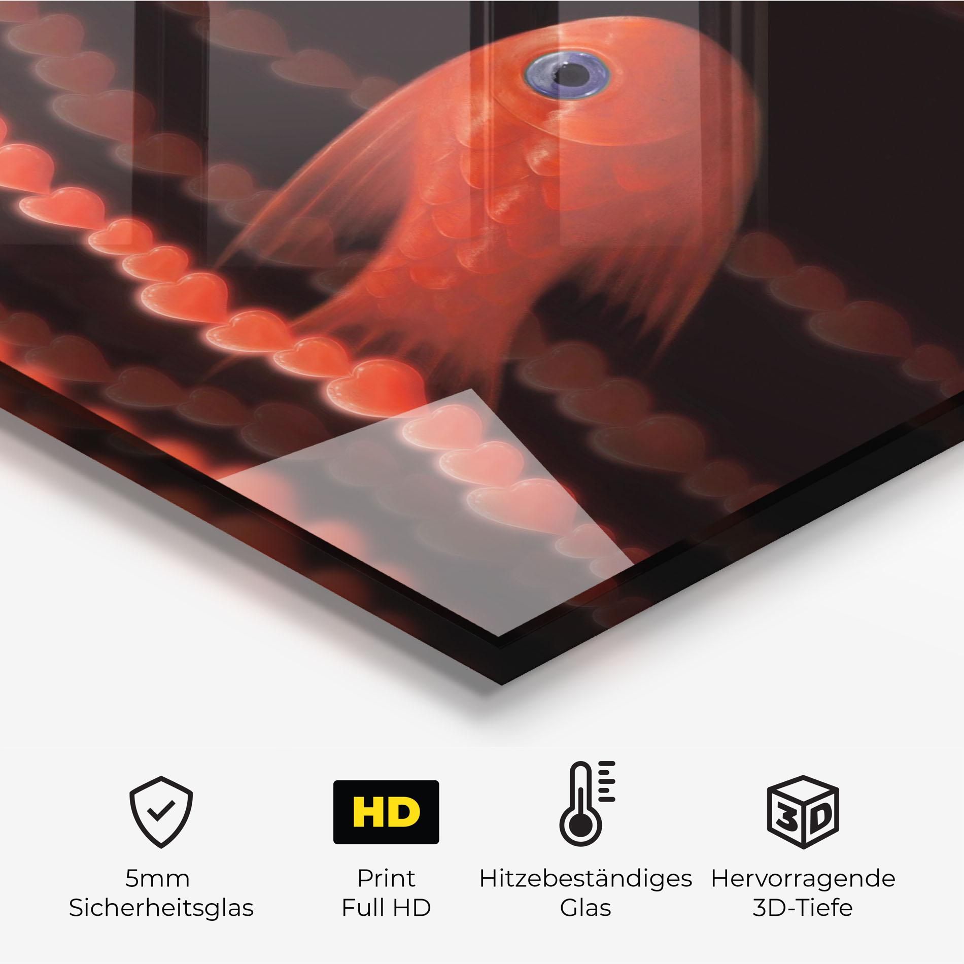 Orange Fish Heart mockup 2