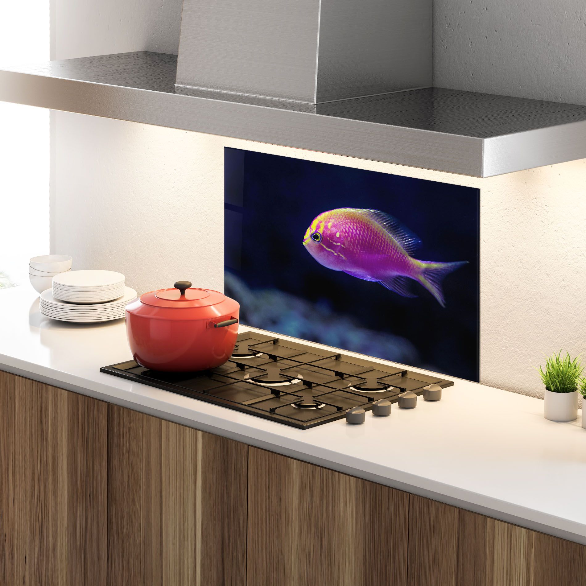 Angry Pink Fish mockup 4