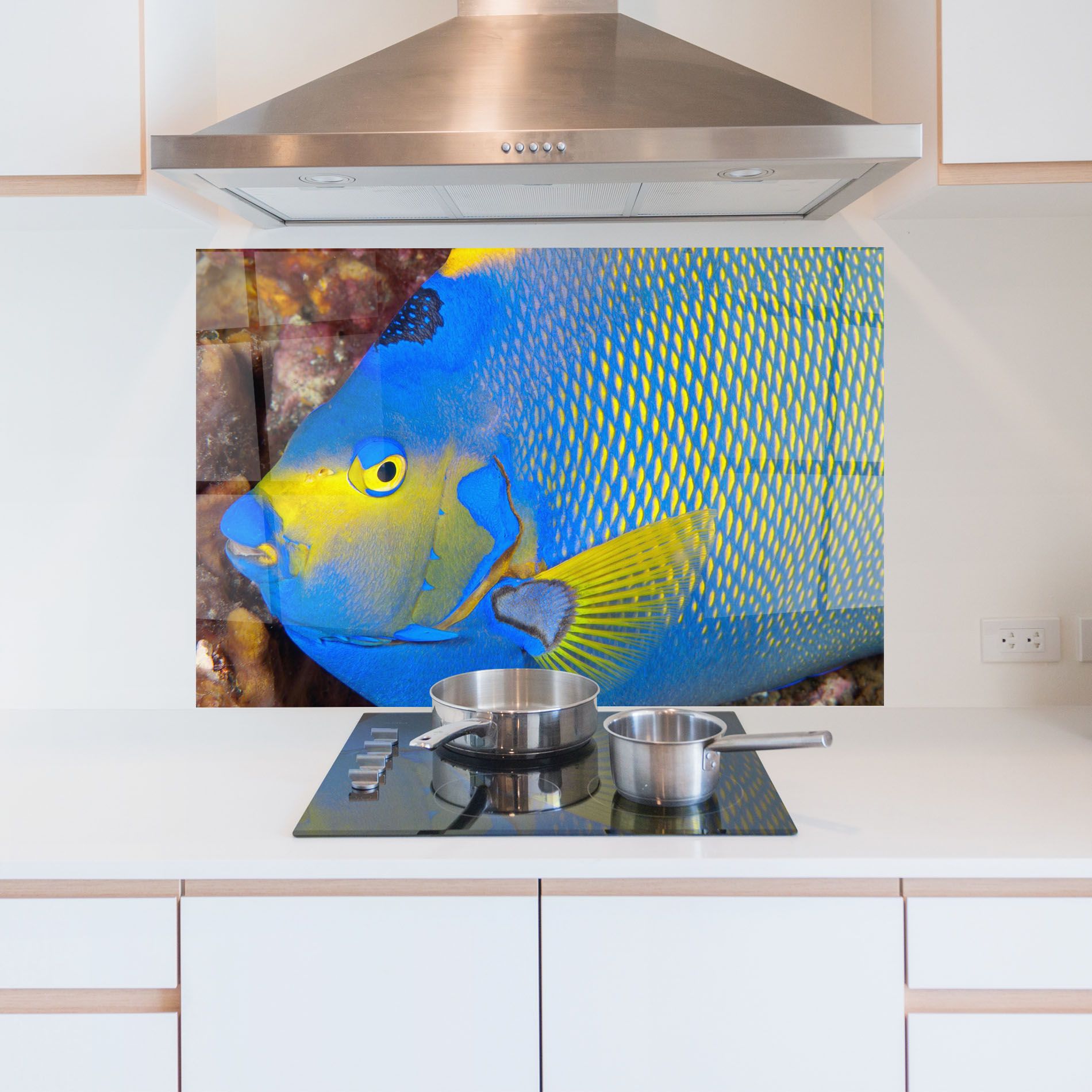 Blue Yellow Fish mockup 5