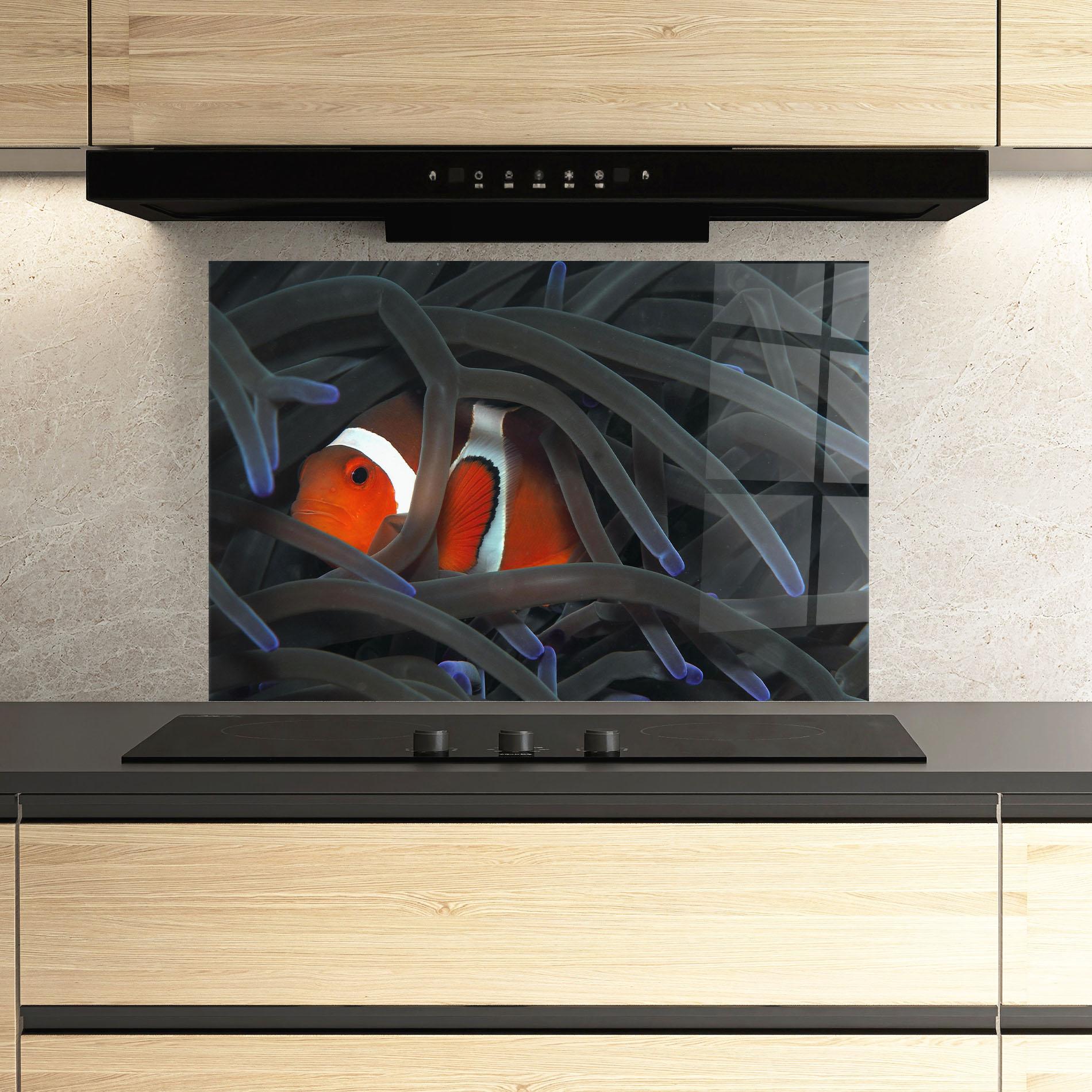 Küchenrückwand Glas Nemo Hiding mockup 3