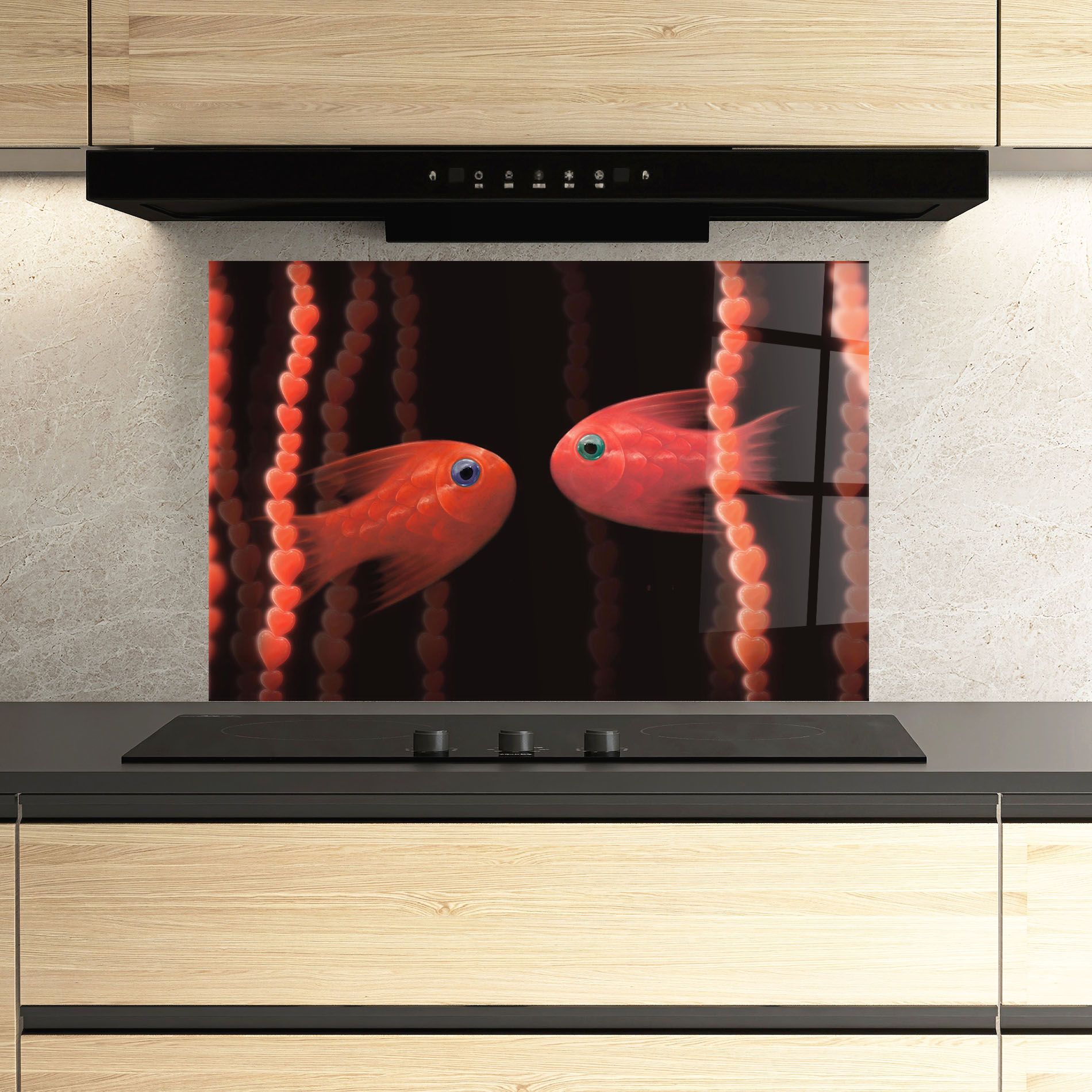 Orange Fish Heart mockup 3