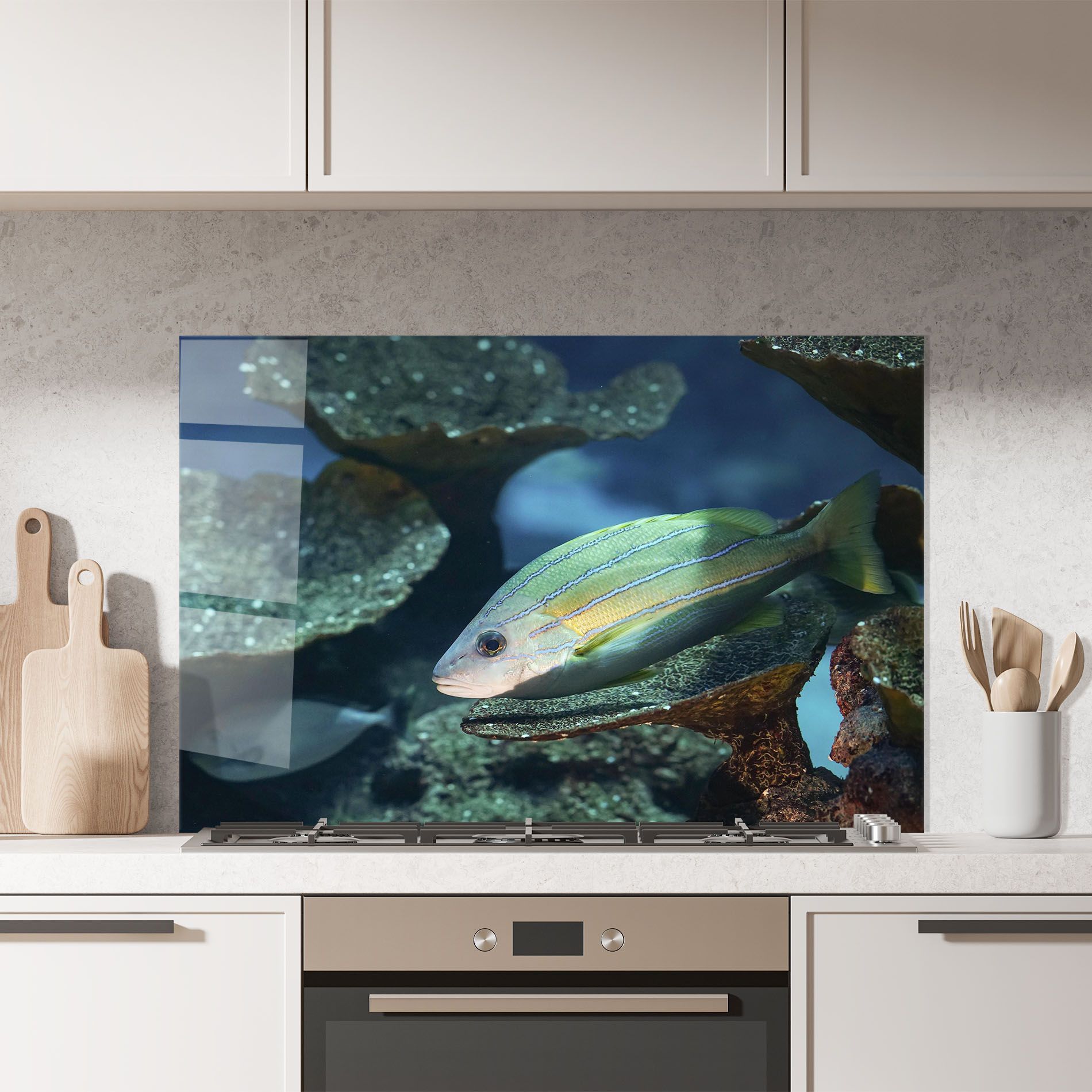 Green Gold Fish mockup 7