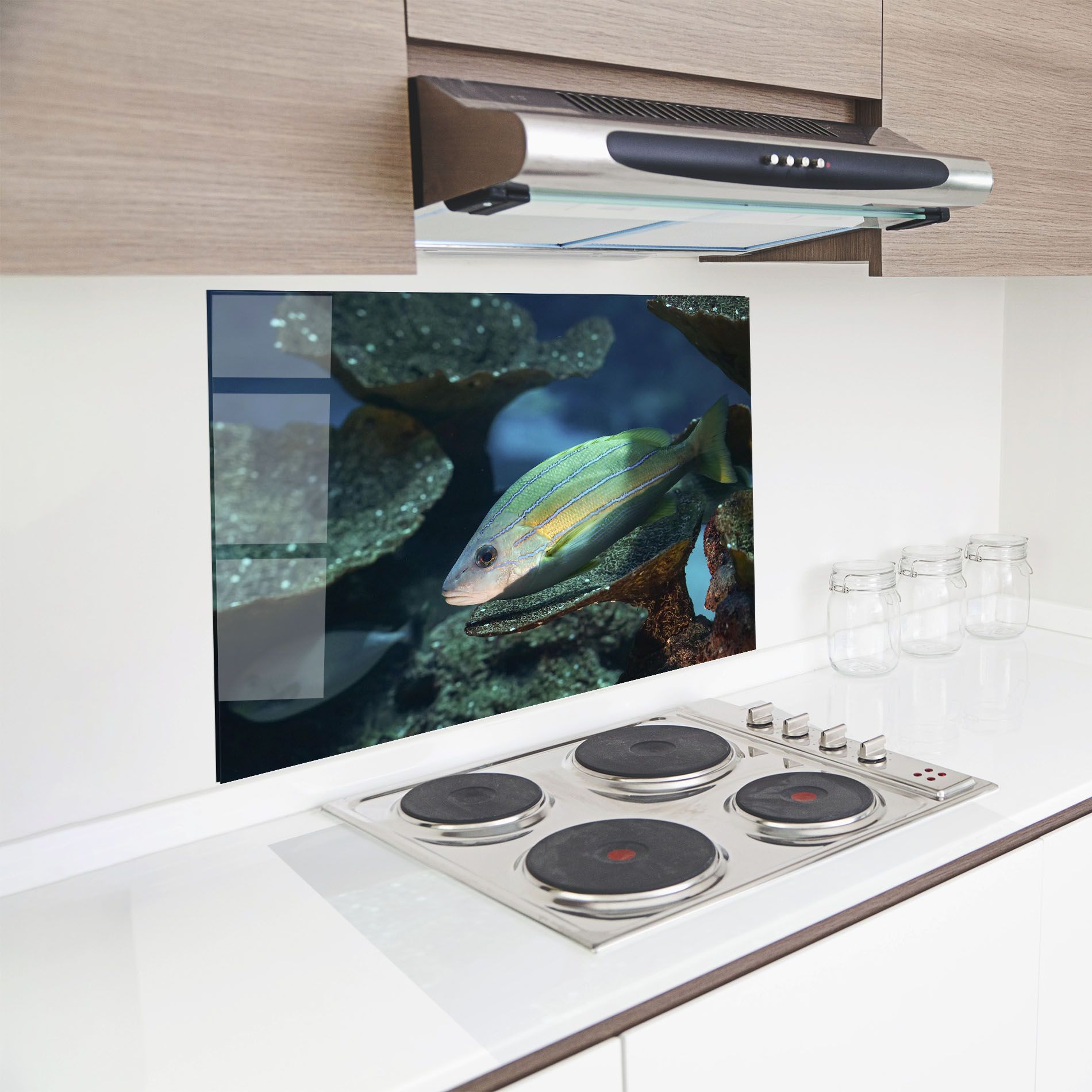 Green Gold Fish mockup 8