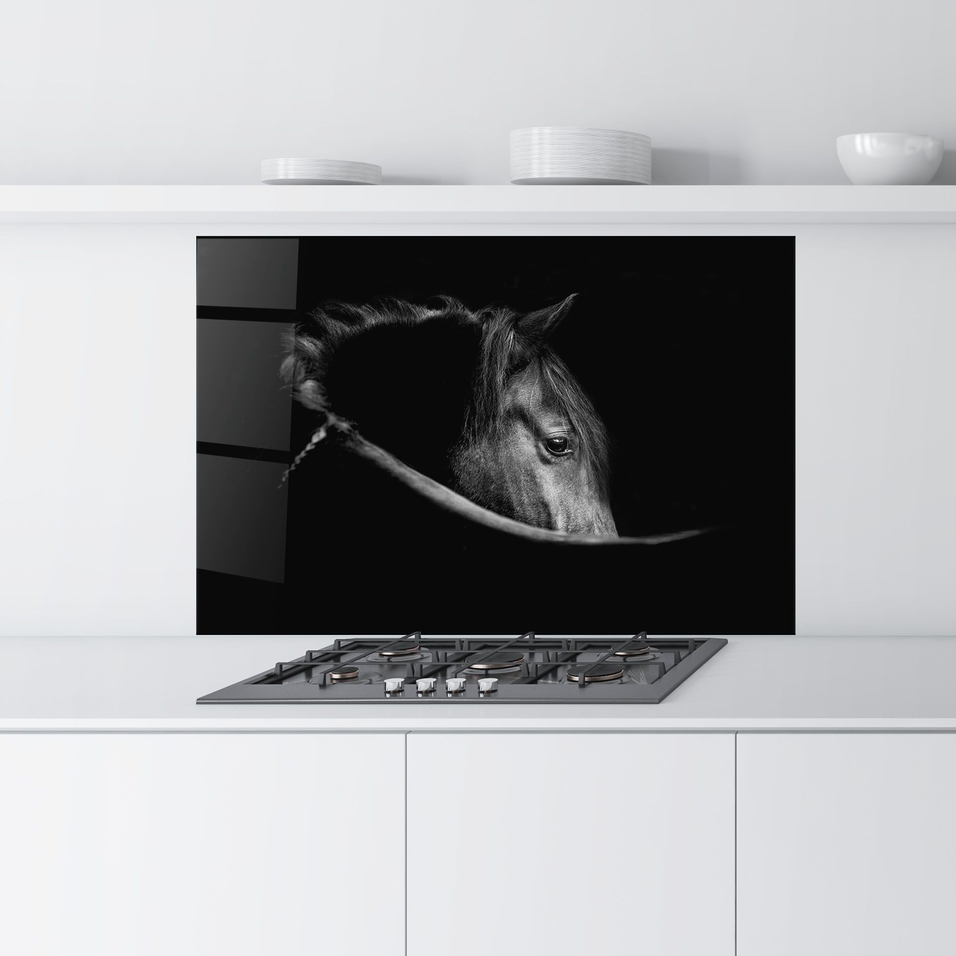 Black Horse Looking mockup 9