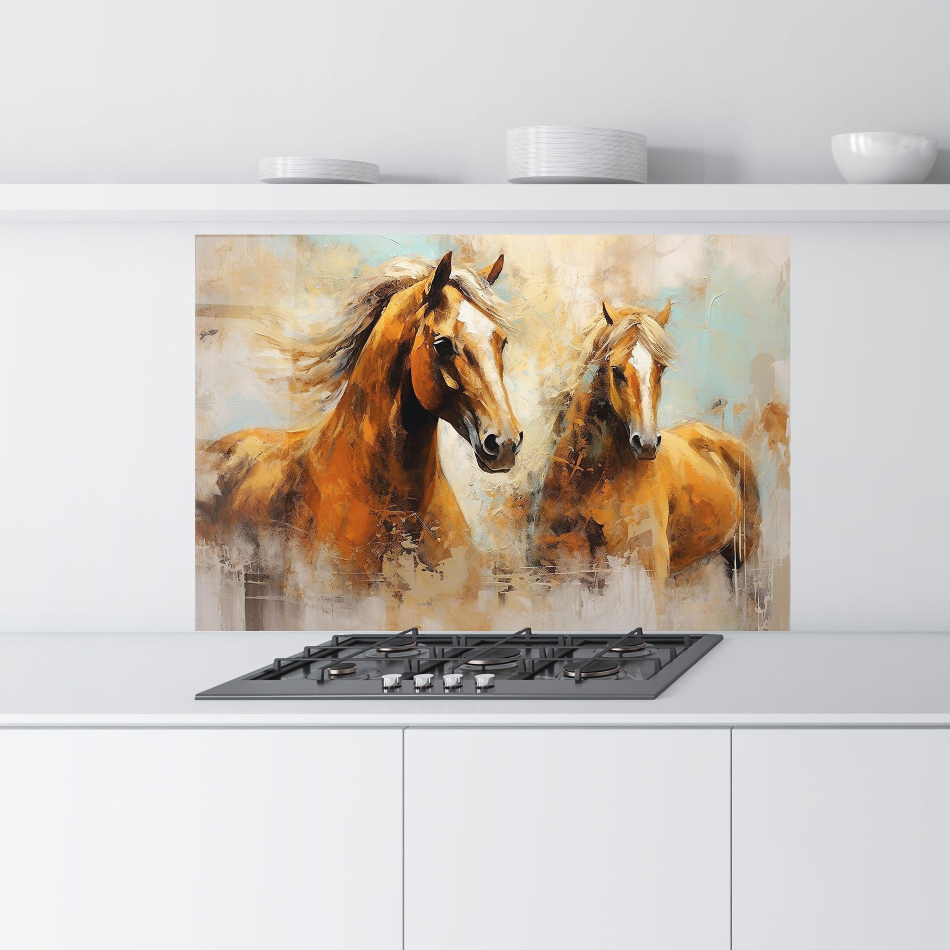 Brown Horses Staying mockup 9