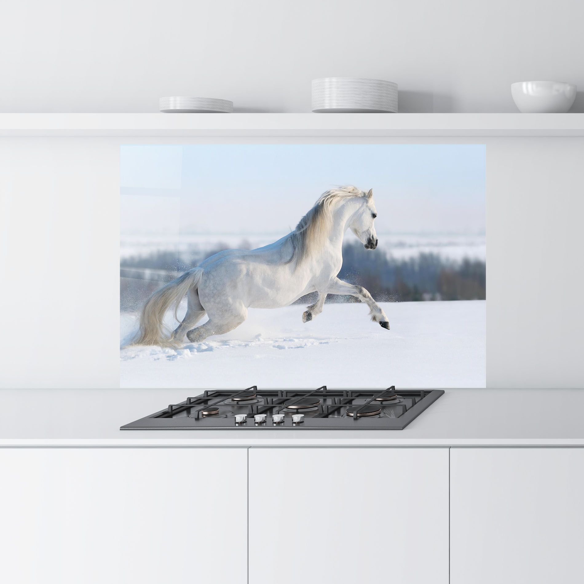 Snow Horse Running mockup 9