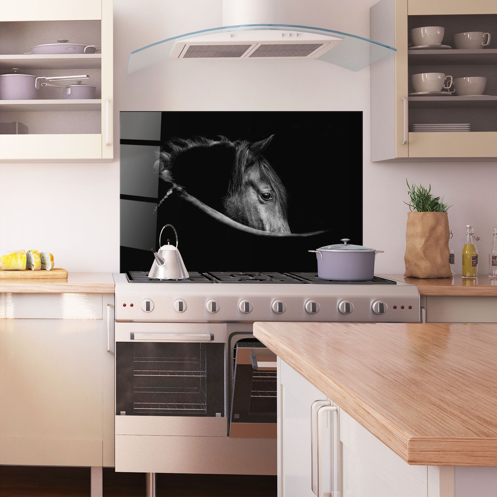 Black Horse Looking mockup 1