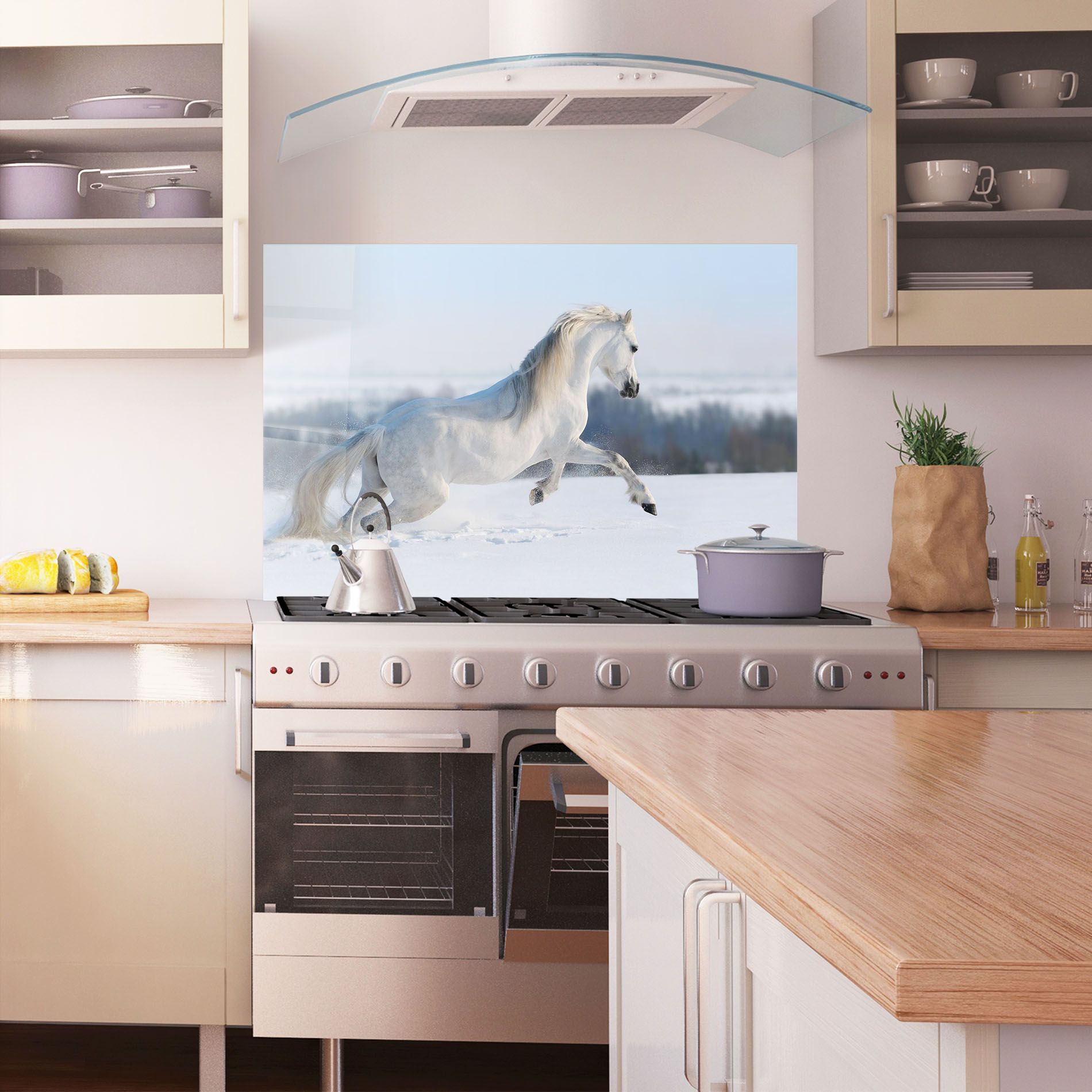 Snow Horse Running mockup 1