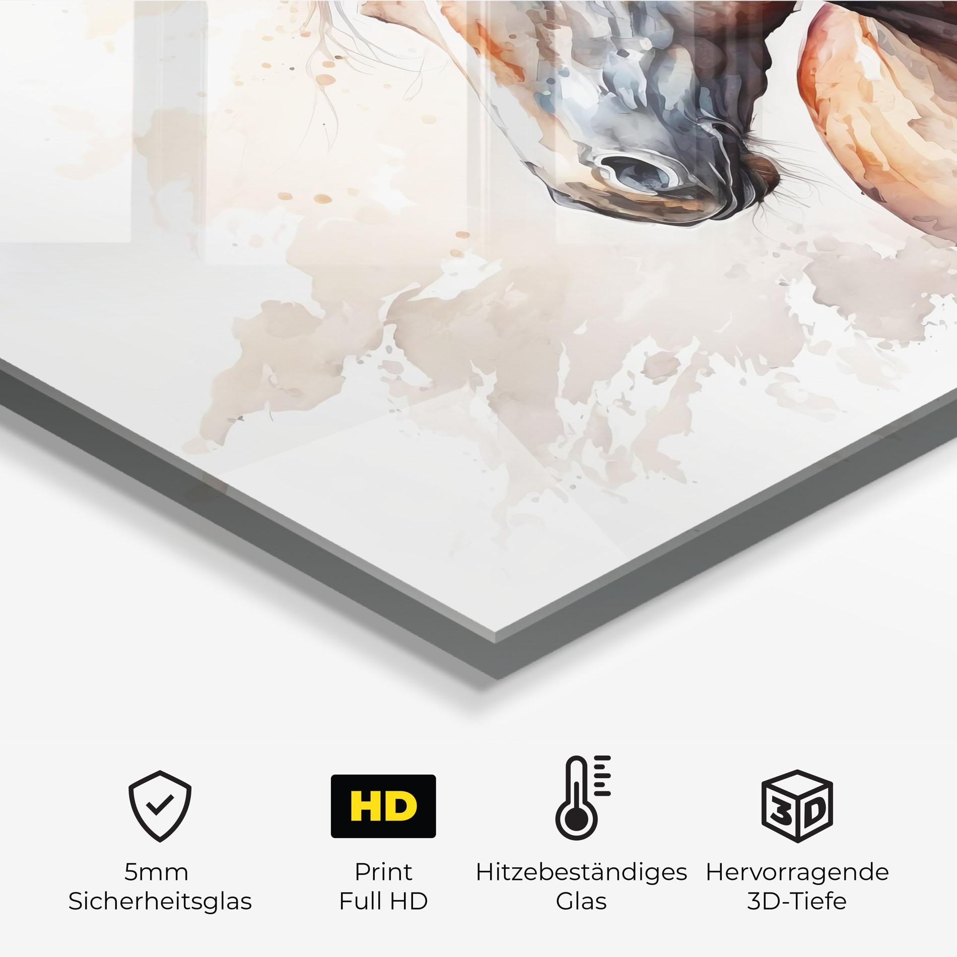 Black Brown Horse Painting mockup 2