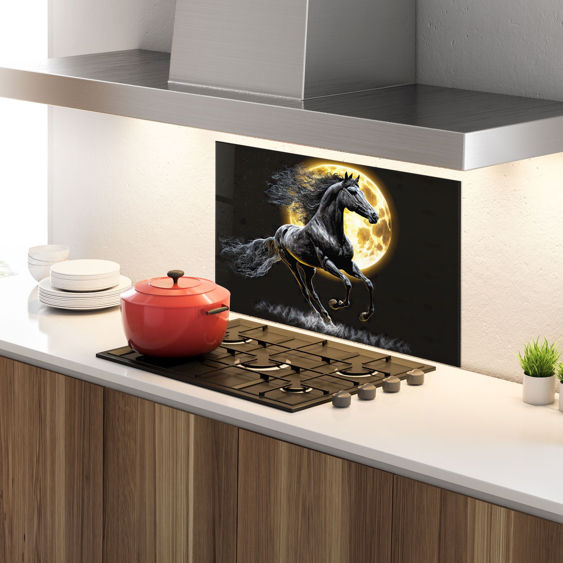 Gold Moon Horse mockup 4