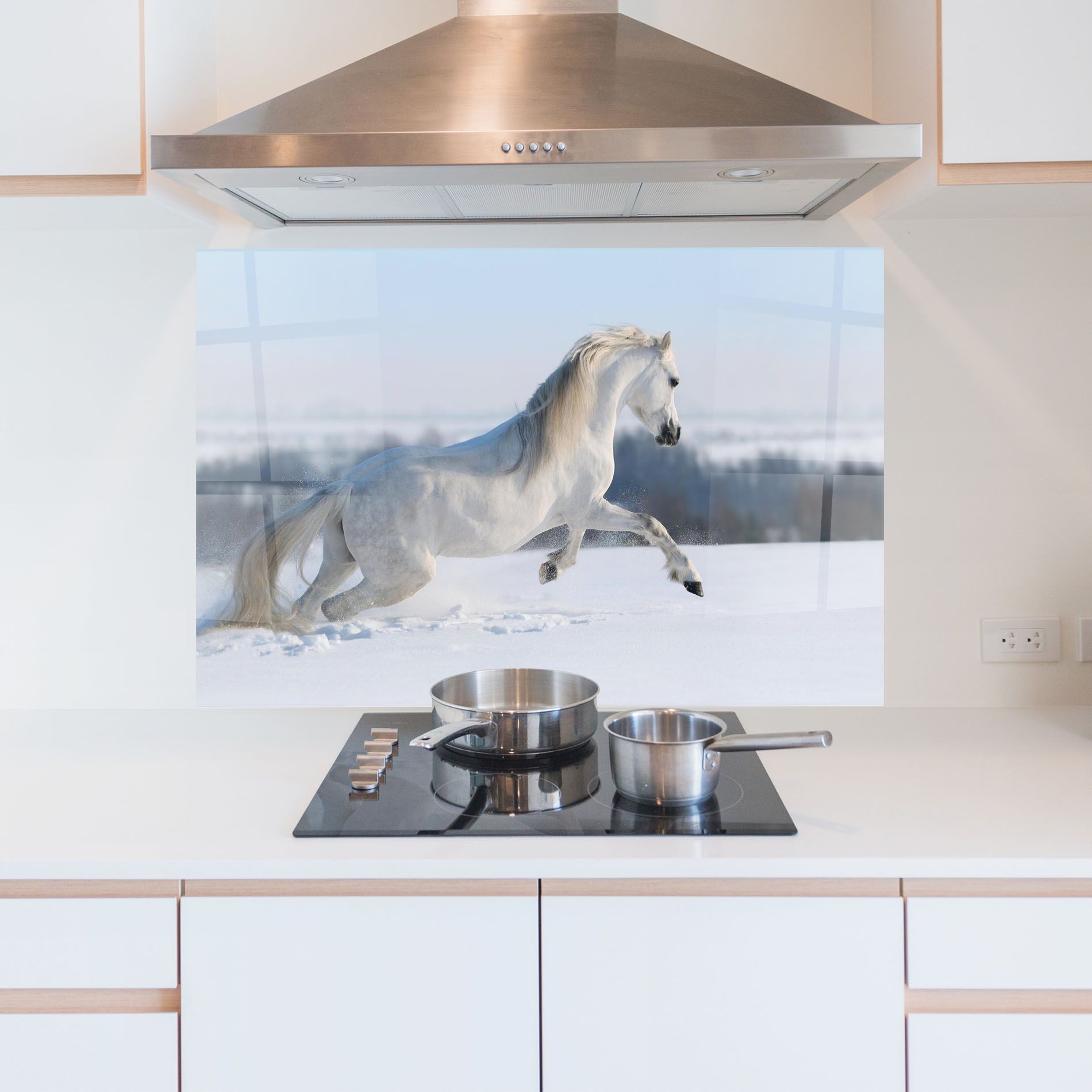 Snow Horse Running mockup 5
