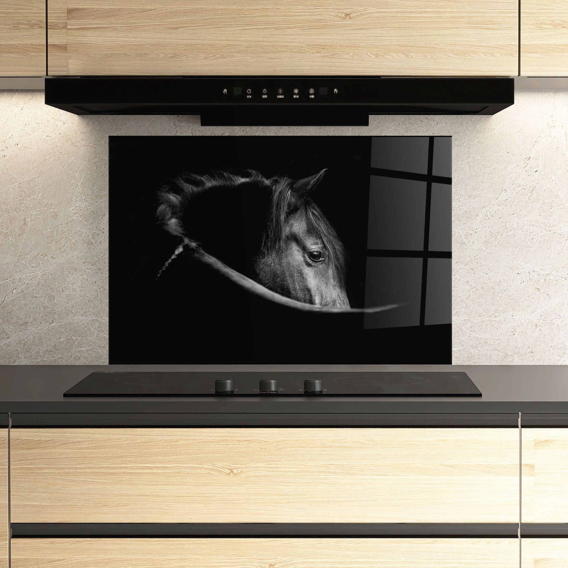 Black Horse Looking mockup 3