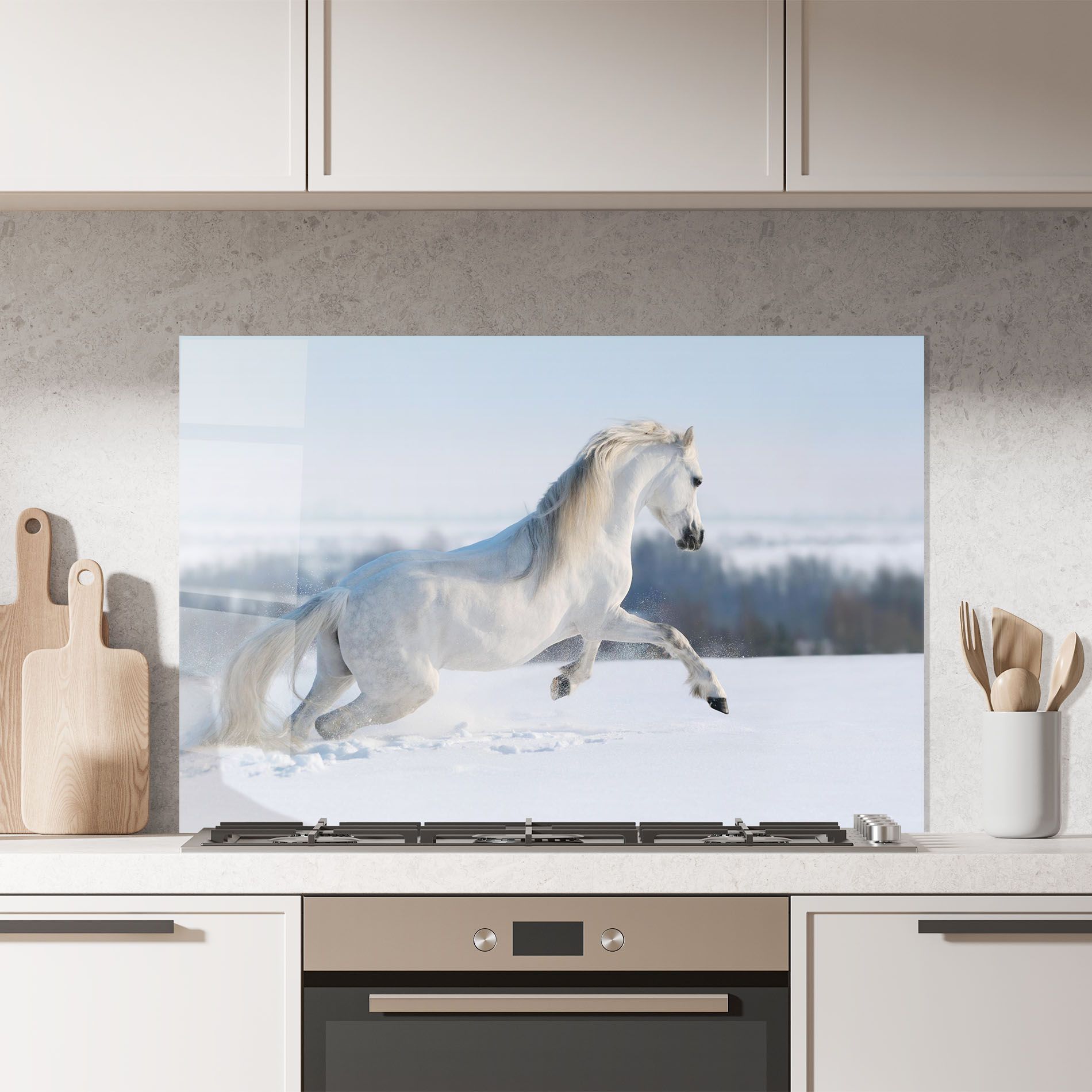 Snow Horse Running mockup 7
