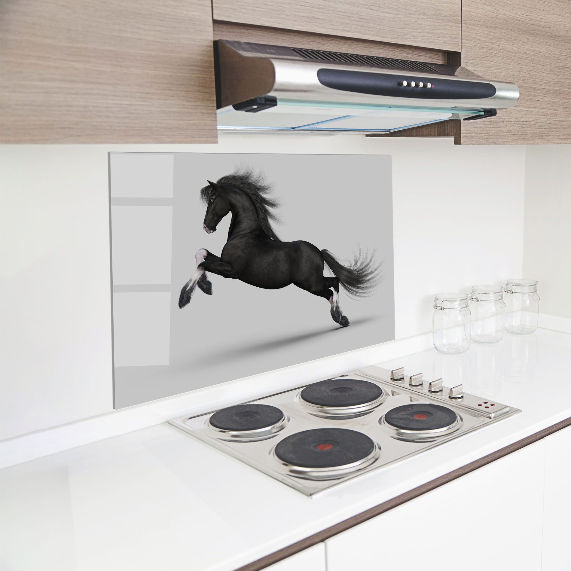 Black Horse Galloping mockup 8