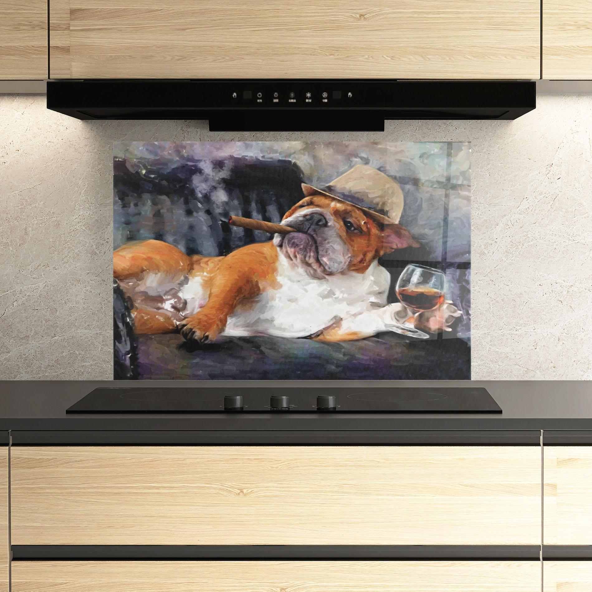 Küchenrückwand Glas Enjoy Life mockup 3