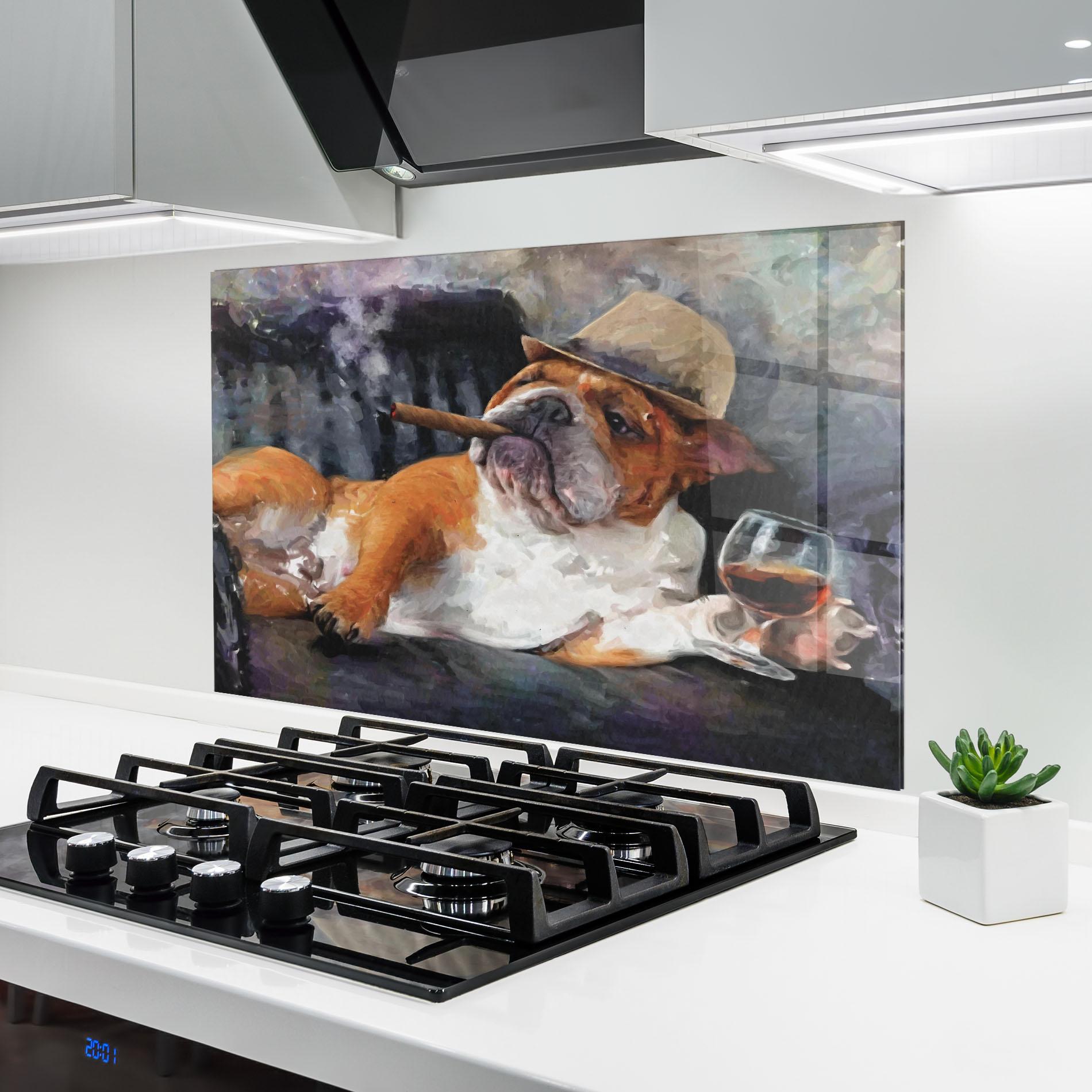 Küchenrückwand Glas Enjoy Life mockup 6