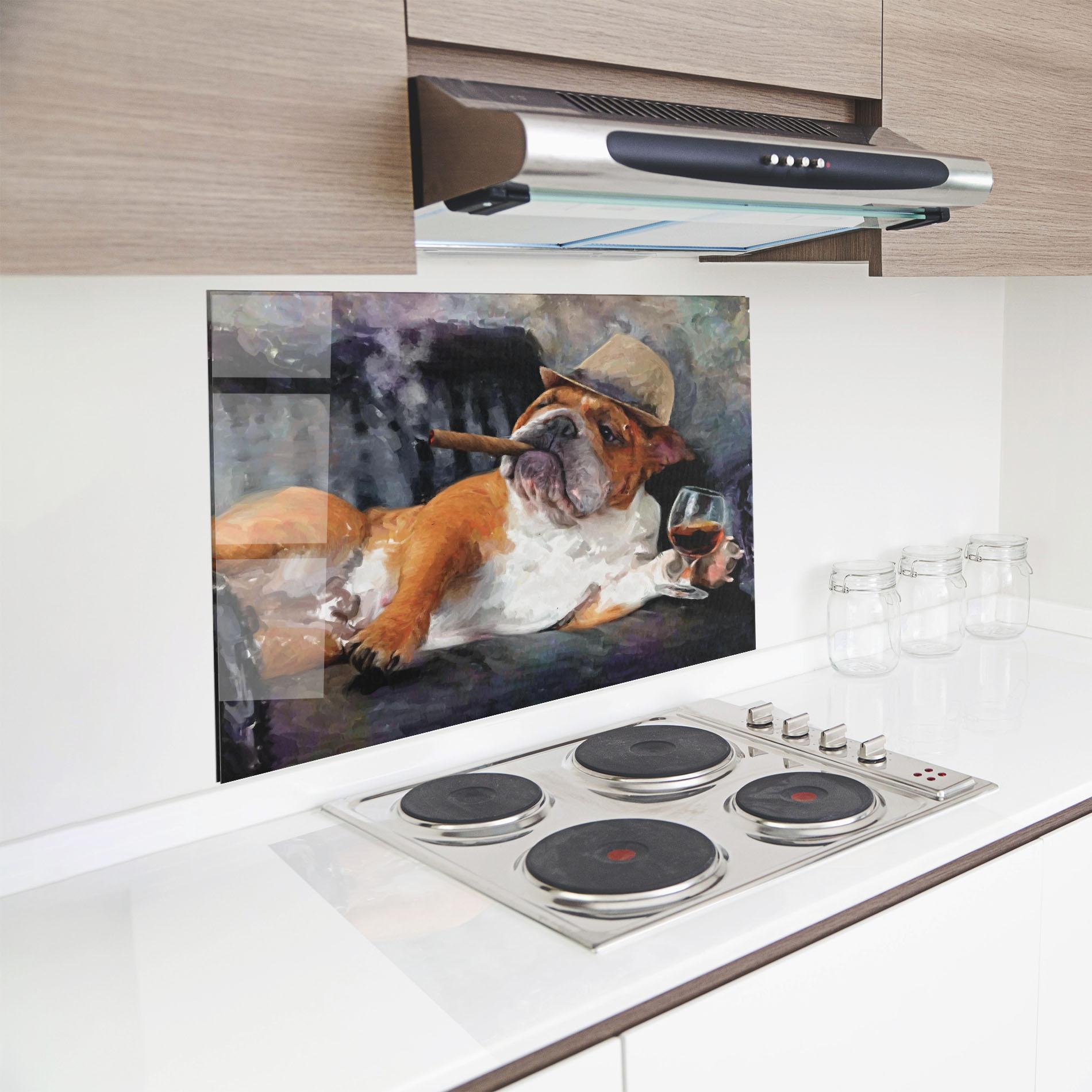 Küchenrückwand Glas Enjoy Life mockup 8