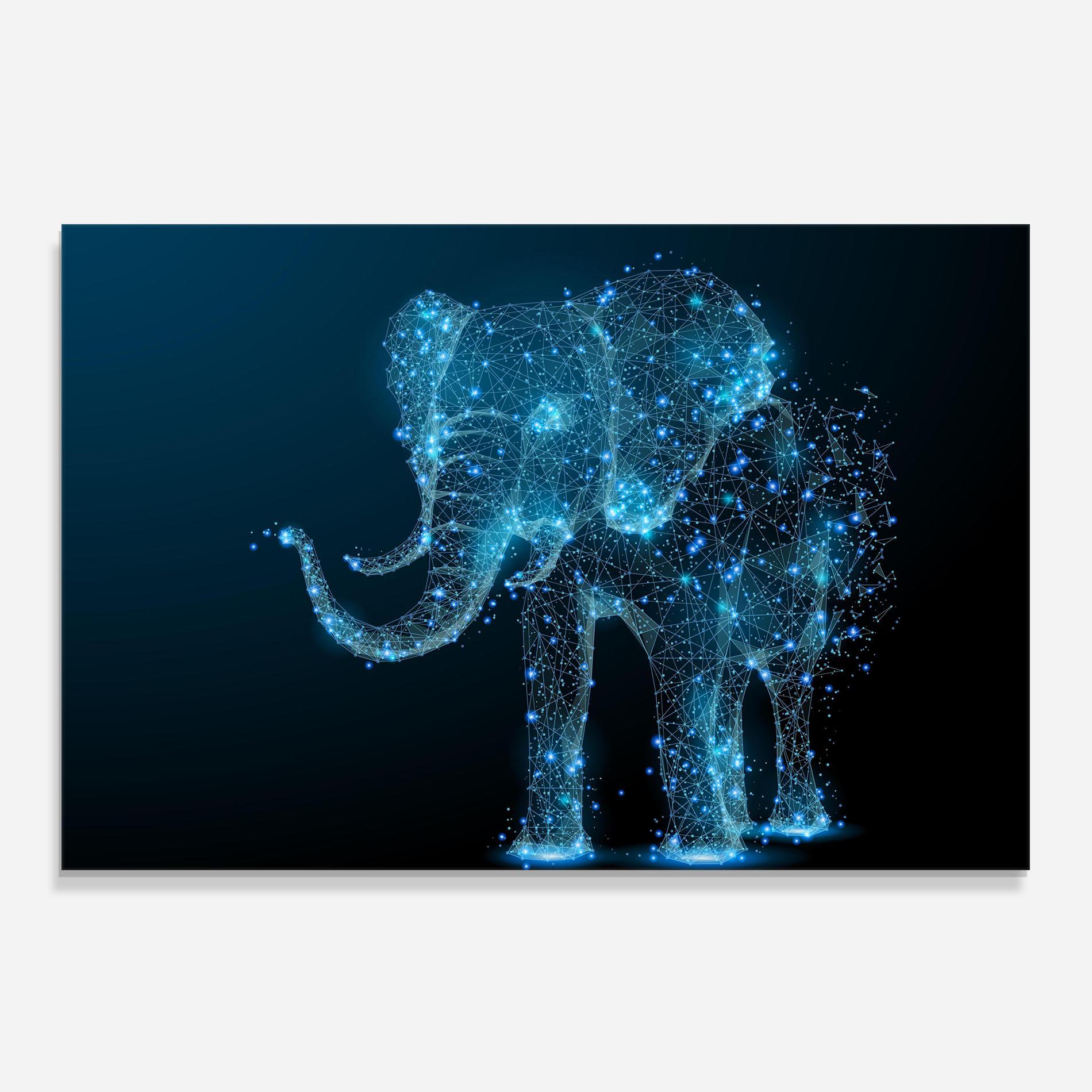 Küchenrückwand Glas Digital Elephant mockup 0