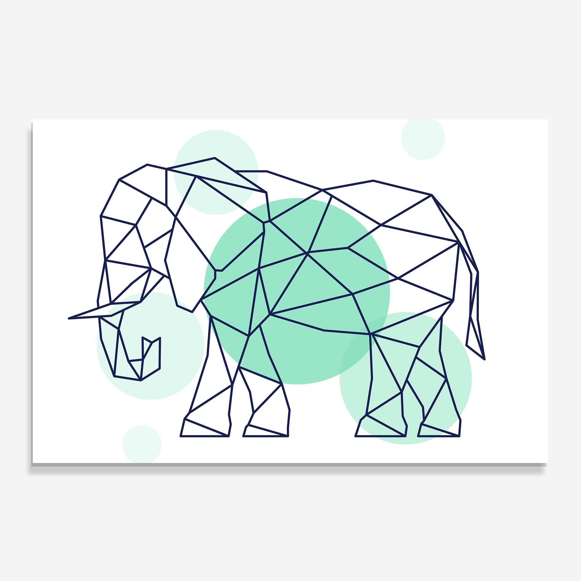 Elephant Geometric mockup 0