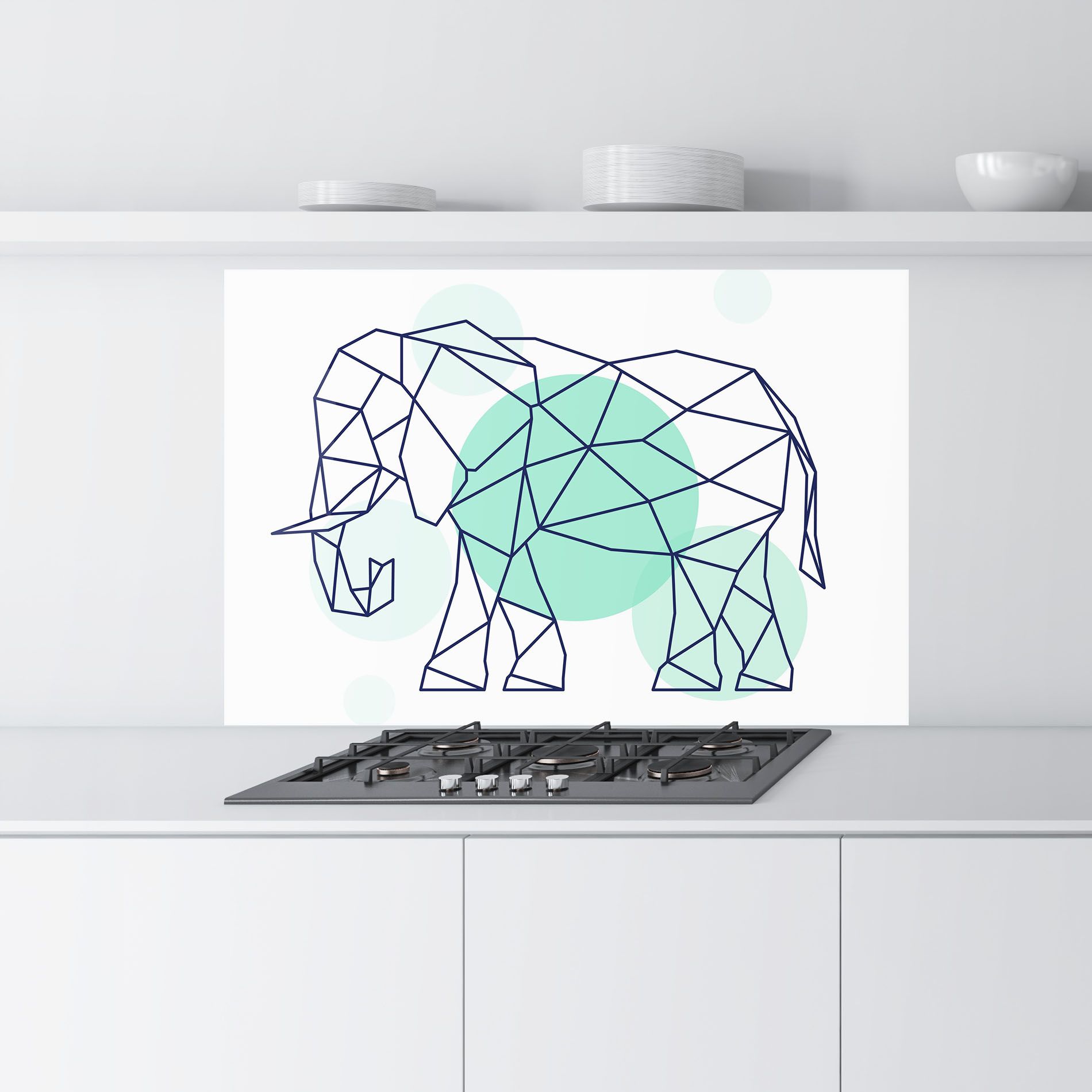 Elephant Geometric mockup 9