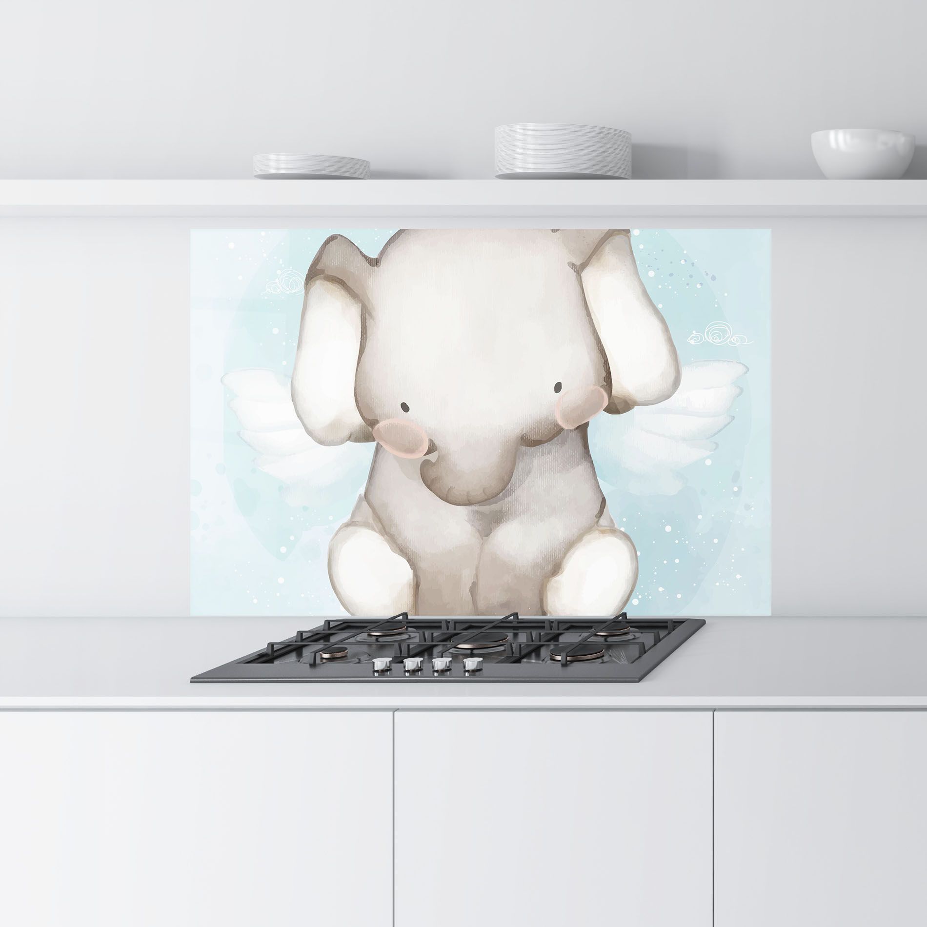 Elephant On Blue mockup 9