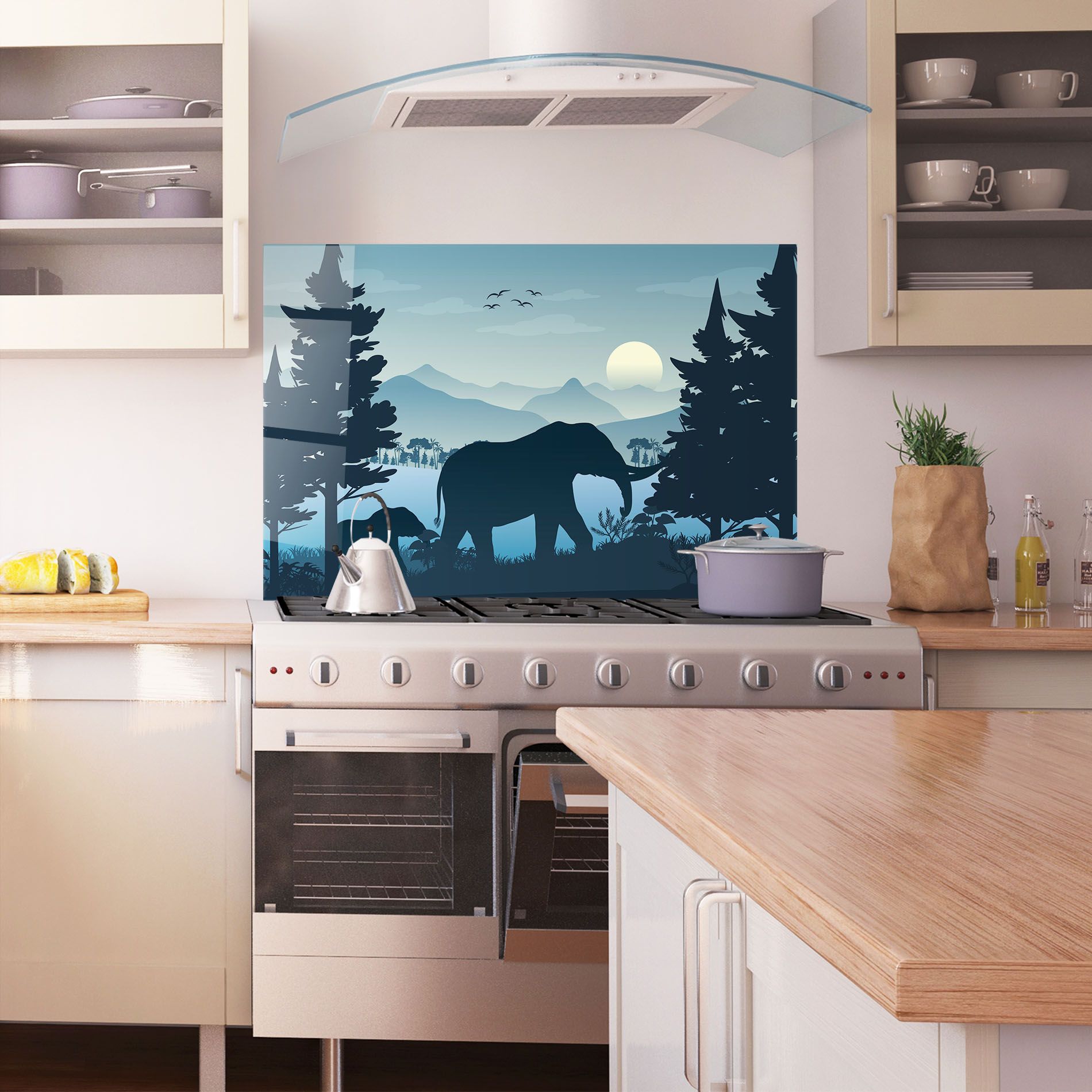 Blue Light Elephant mockup 1