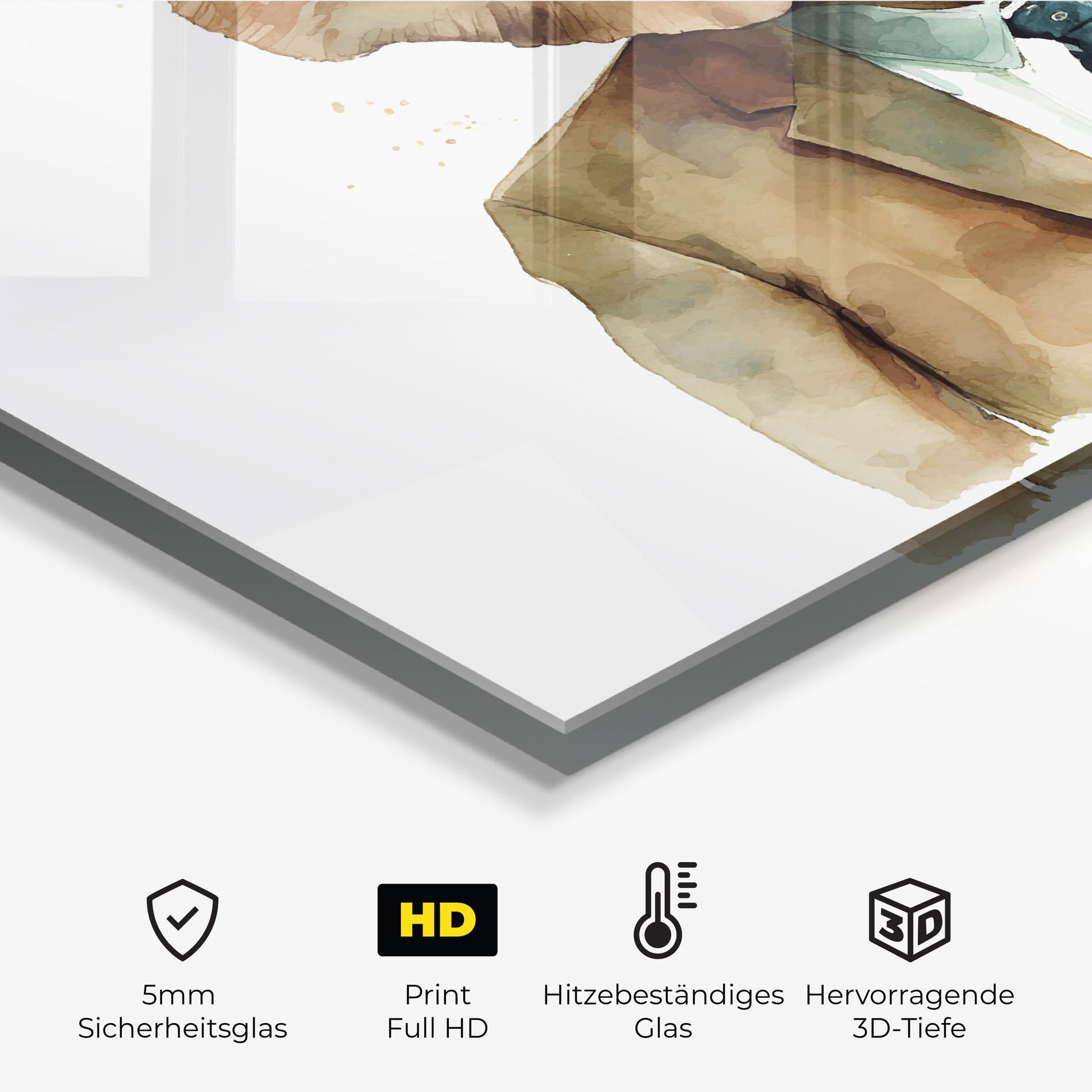 Küchenrückwand Glas Bussines Elephant mockup 2