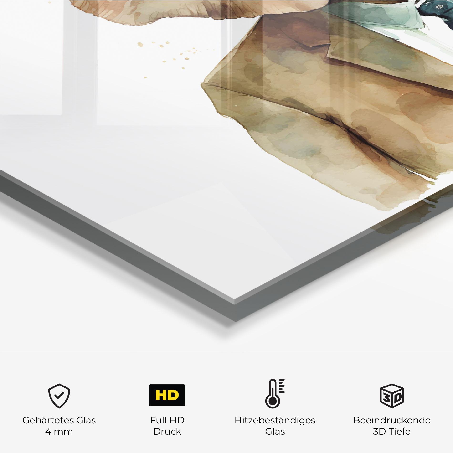 Küchenrückwand Glas Bussines Elephant mockup 2