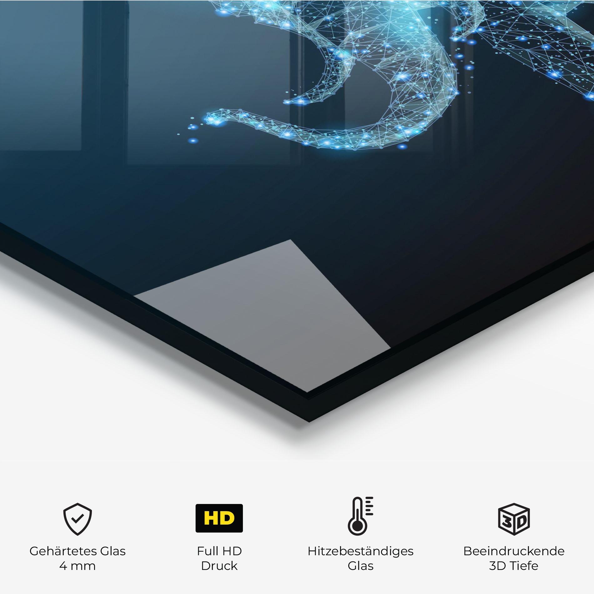 Küchenrückwand Glas Digital Elephant mockup 2