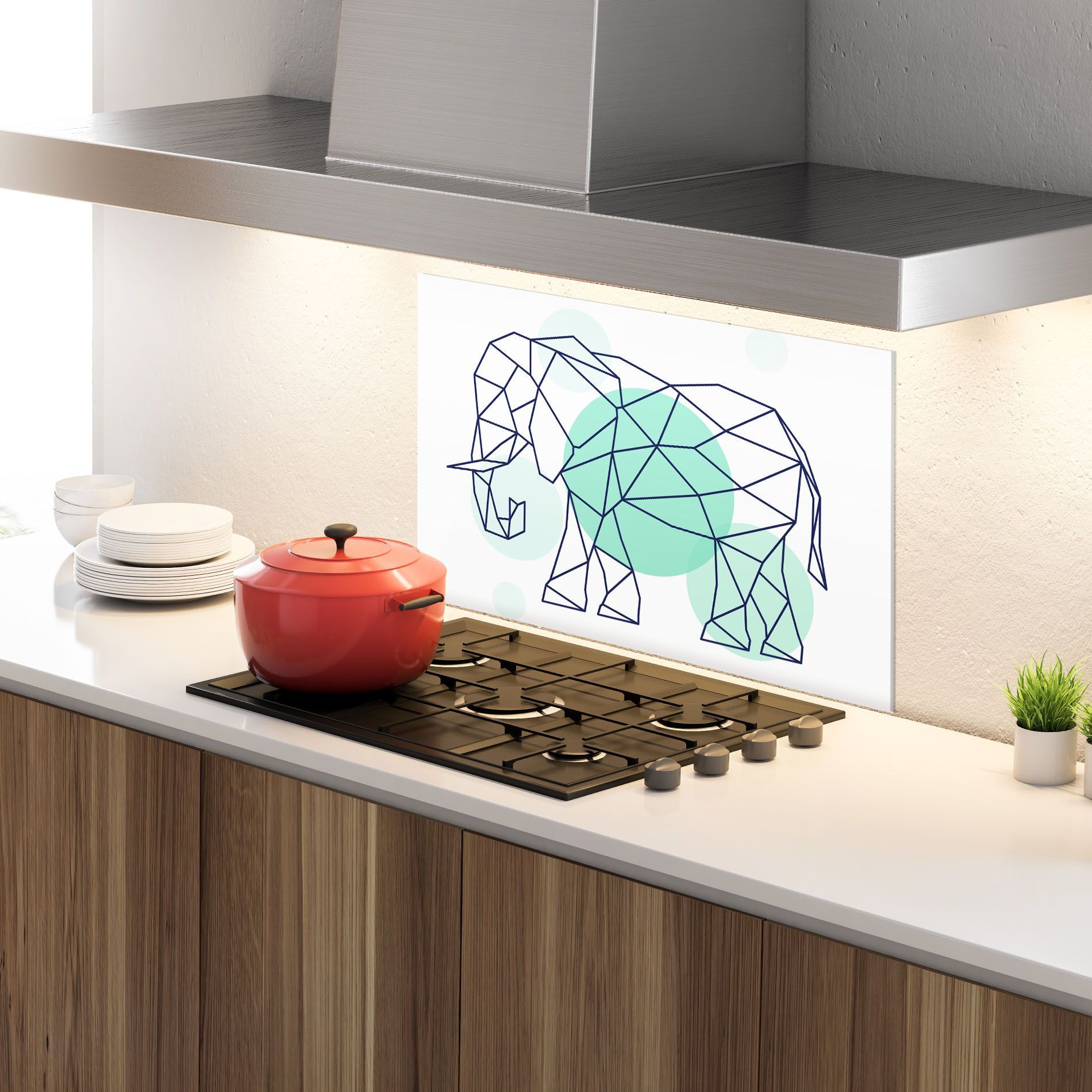 Elephant Geometric mockup 4