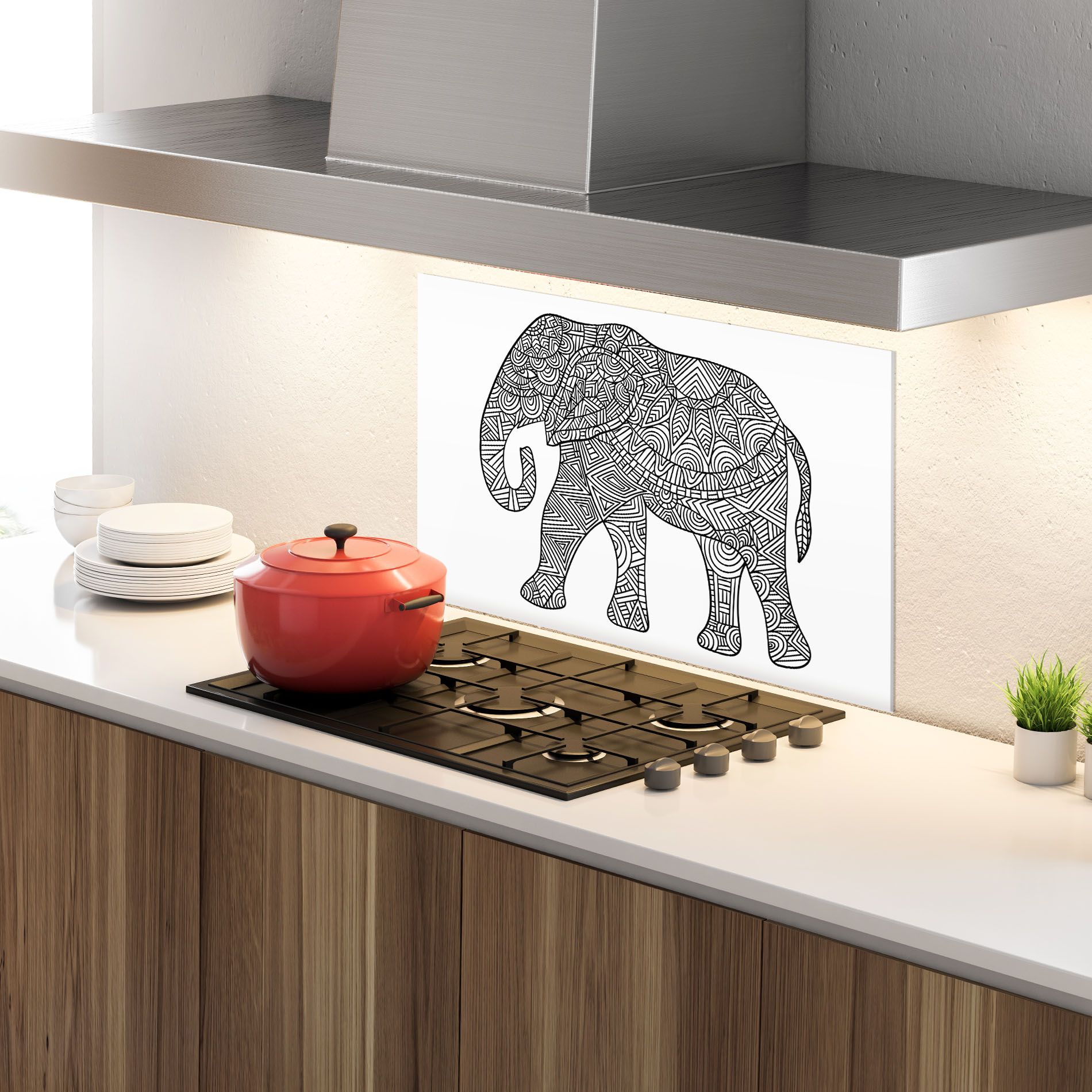Elephant Mandala mockup 4