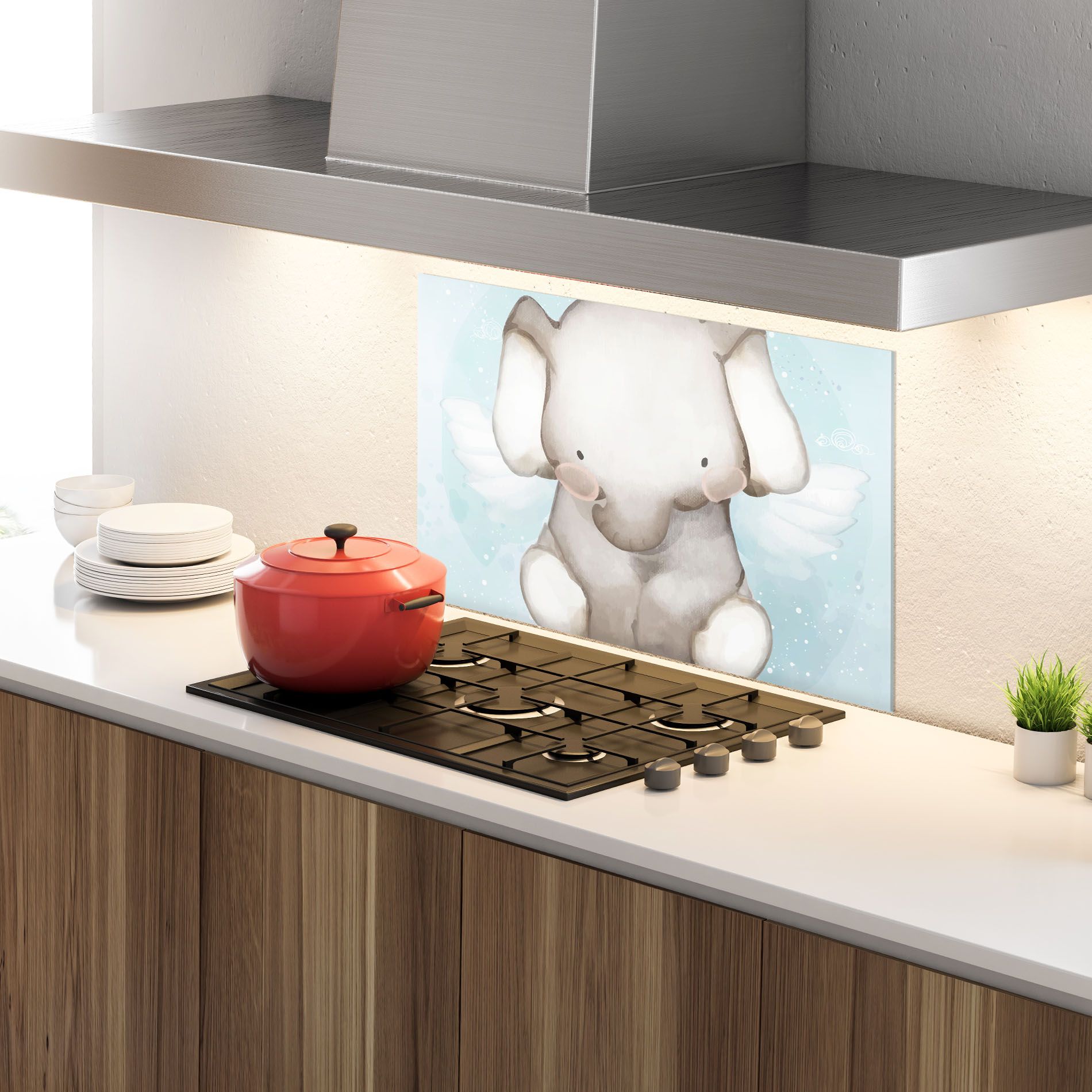 Elephant On Blue mockup 4