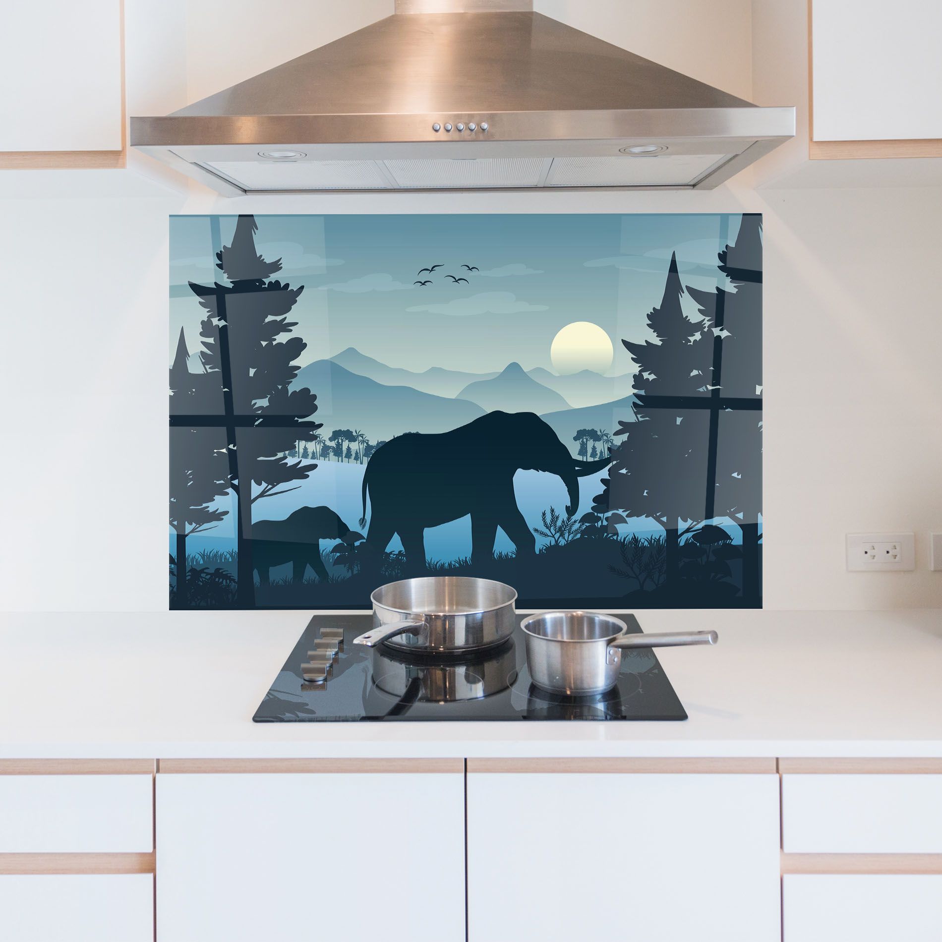 Blue Light Elephant mockup 5