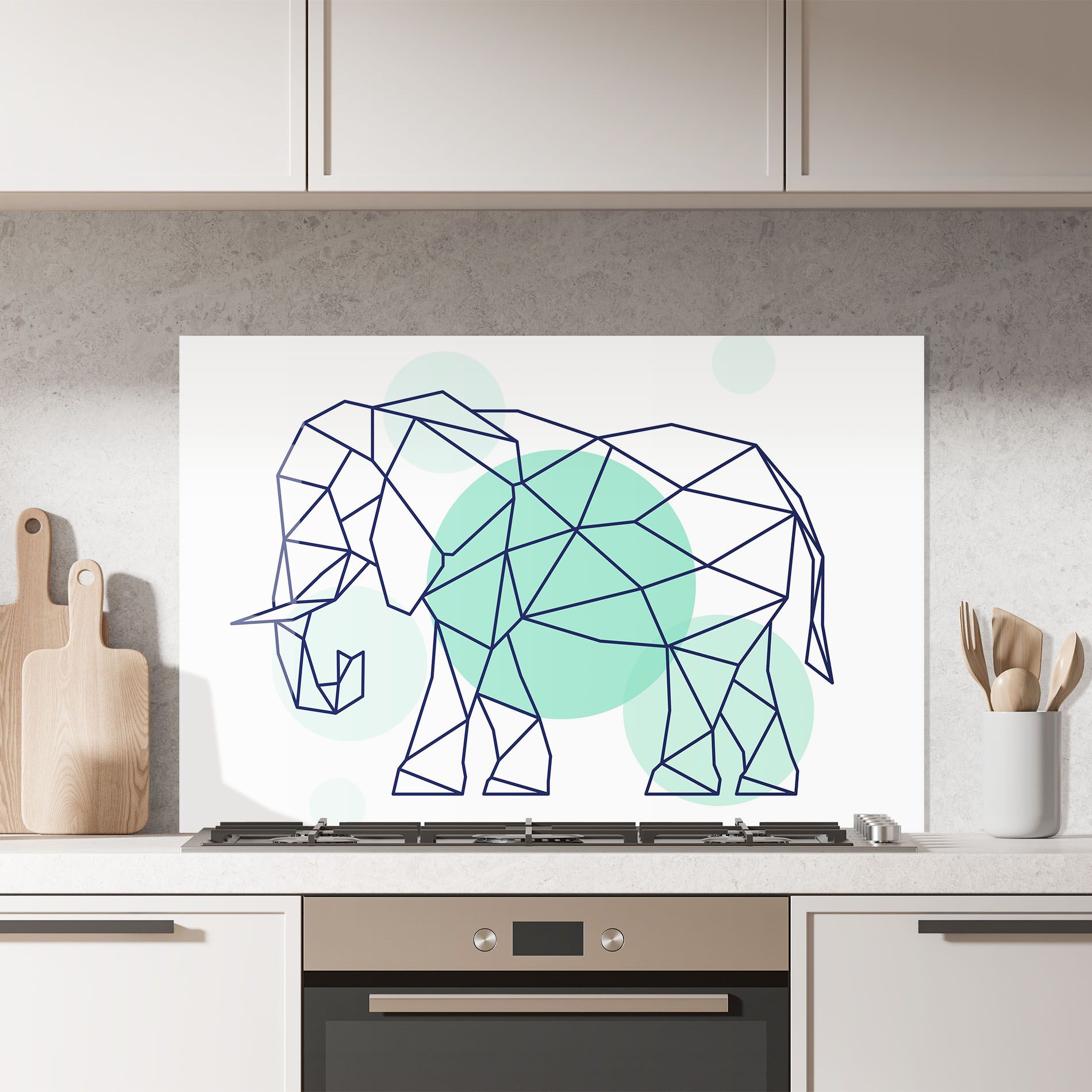 Elephant Geometric mockup 7