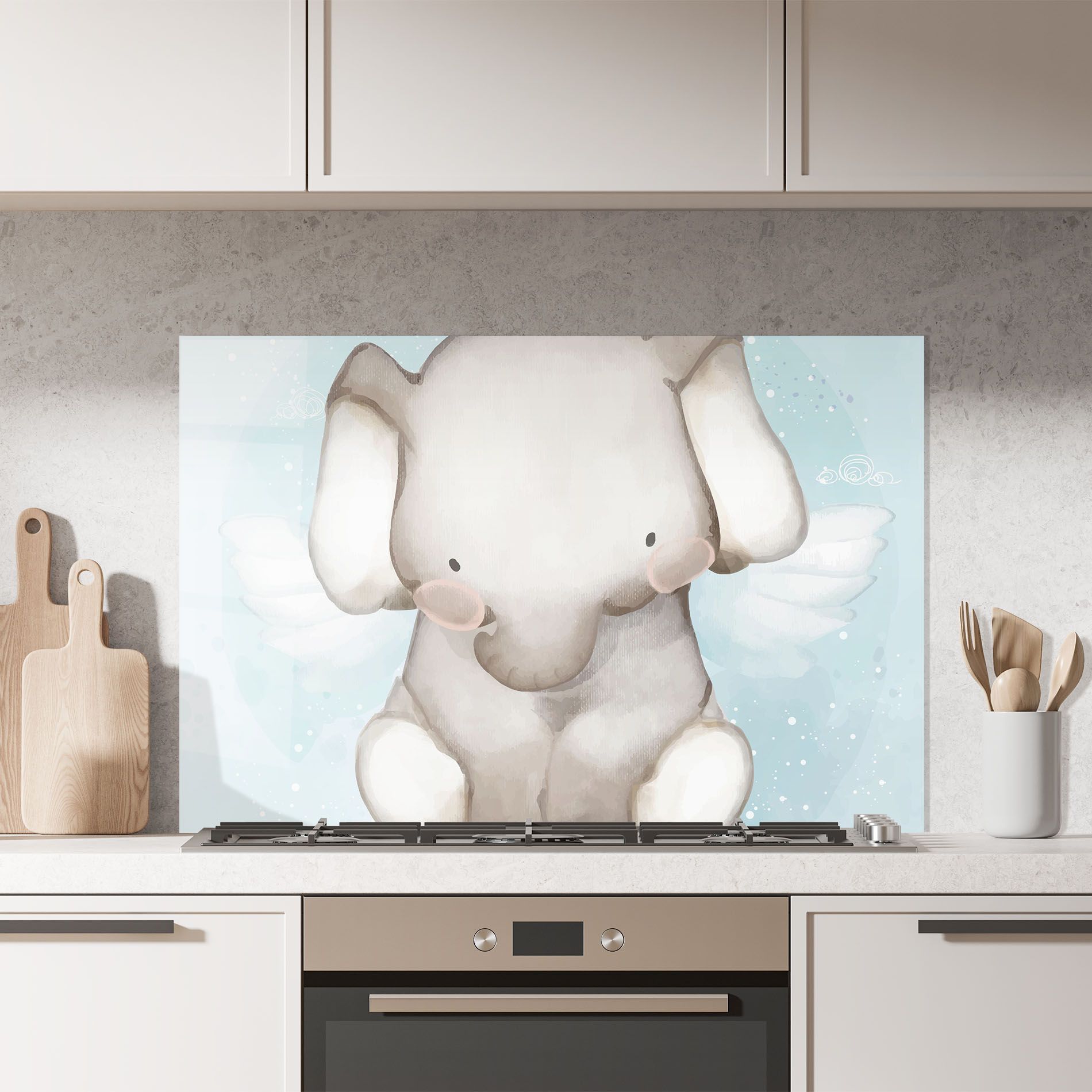 Elephant On Blue mockup 7