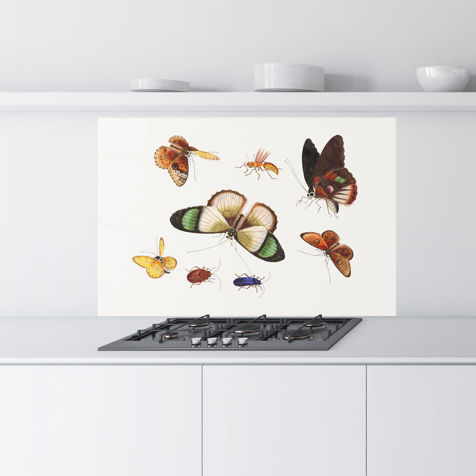 Green Cream Butterfly mockup 9