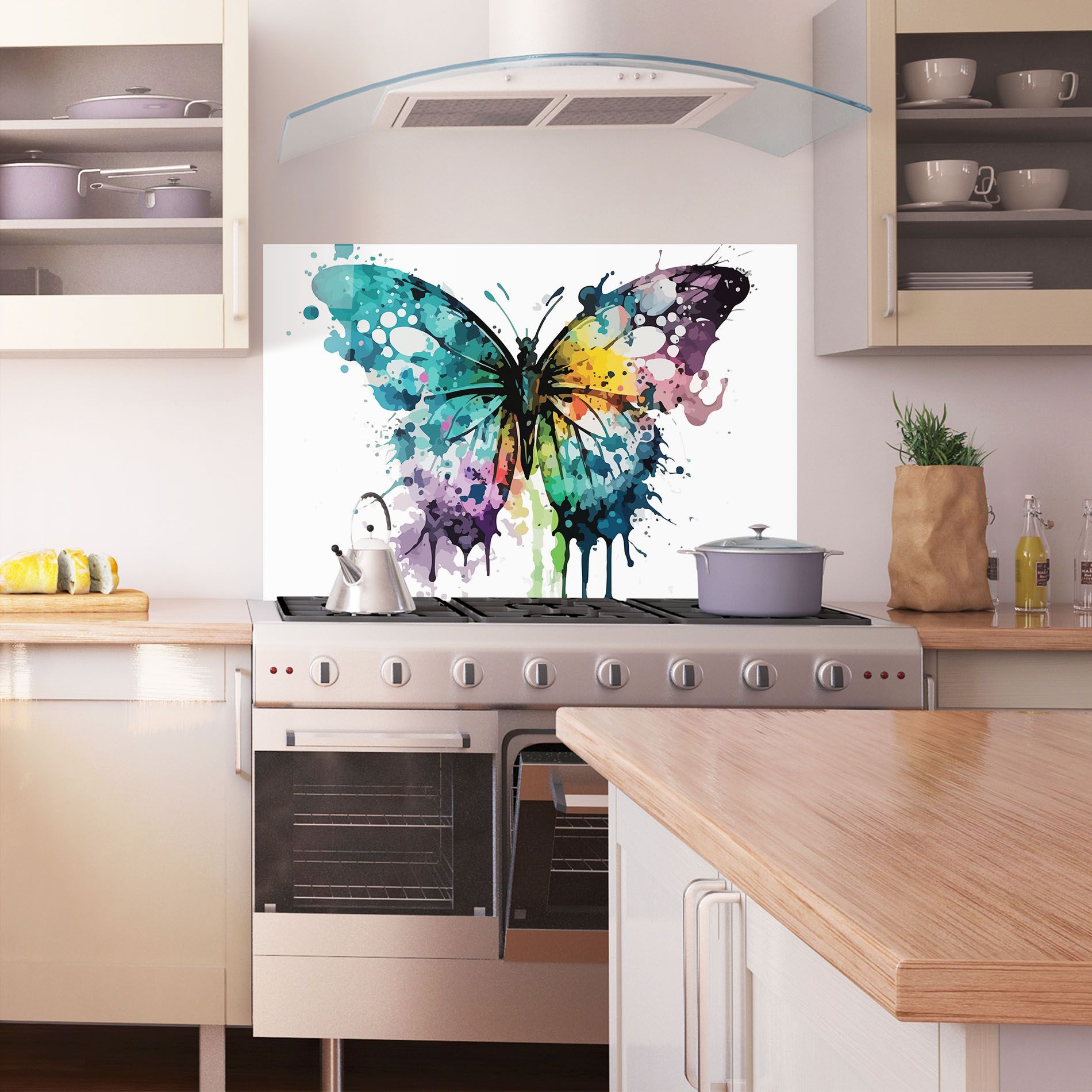 Watercolor Pretty Butterfly mockup 1