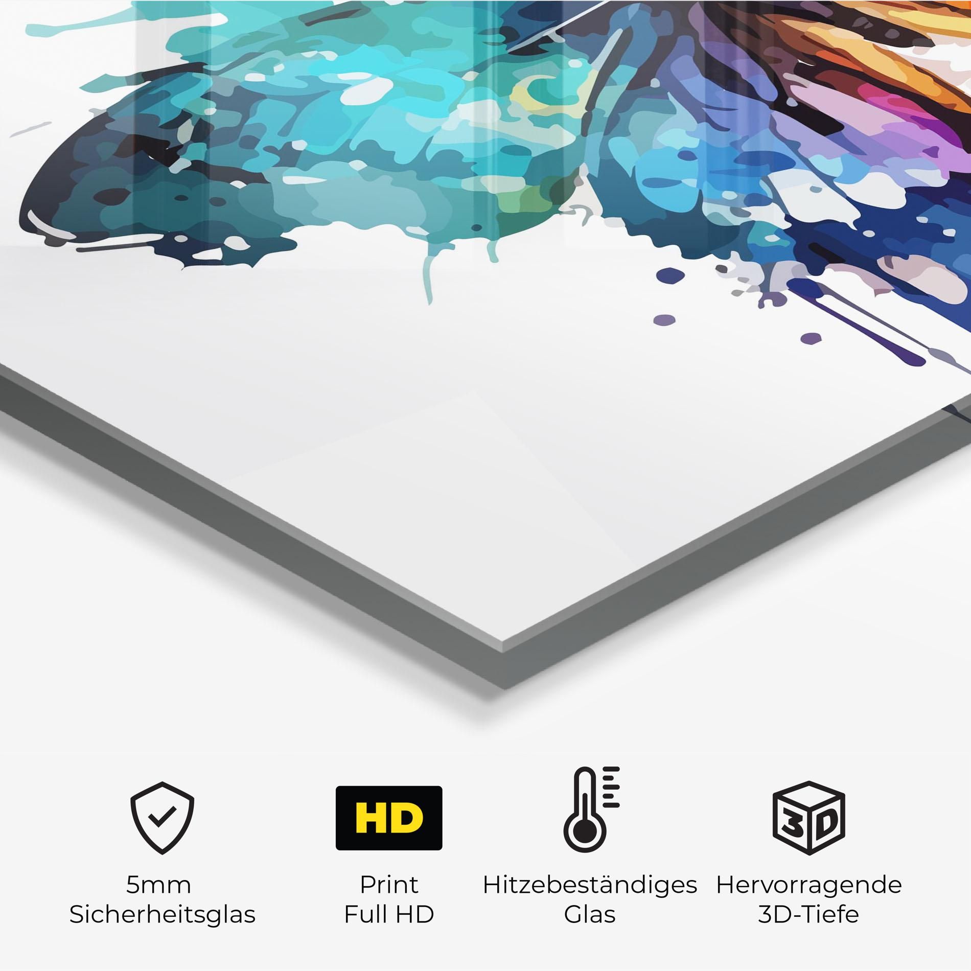 Colourful Blue Butterfly mockup 2