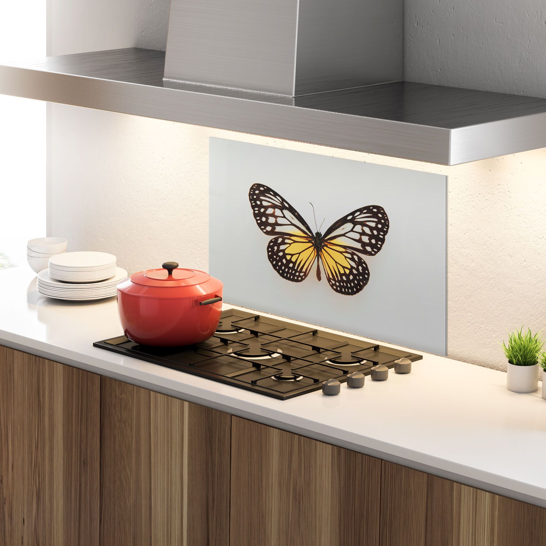 Butterfly On Grey mockup 4