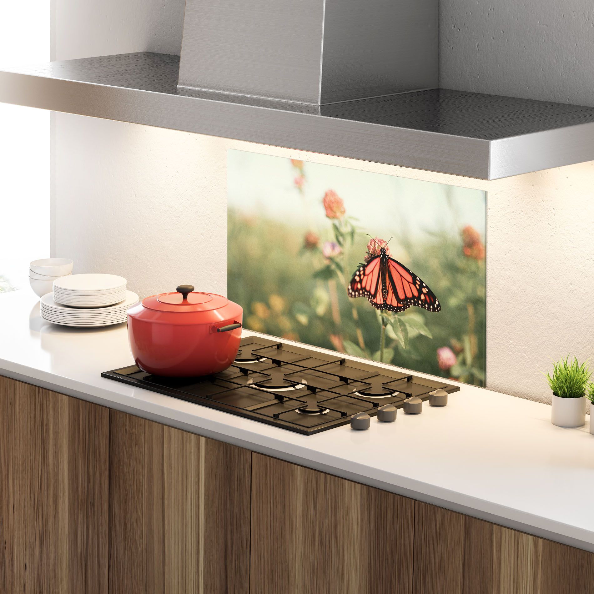 Light Red Butterfly mockup 4