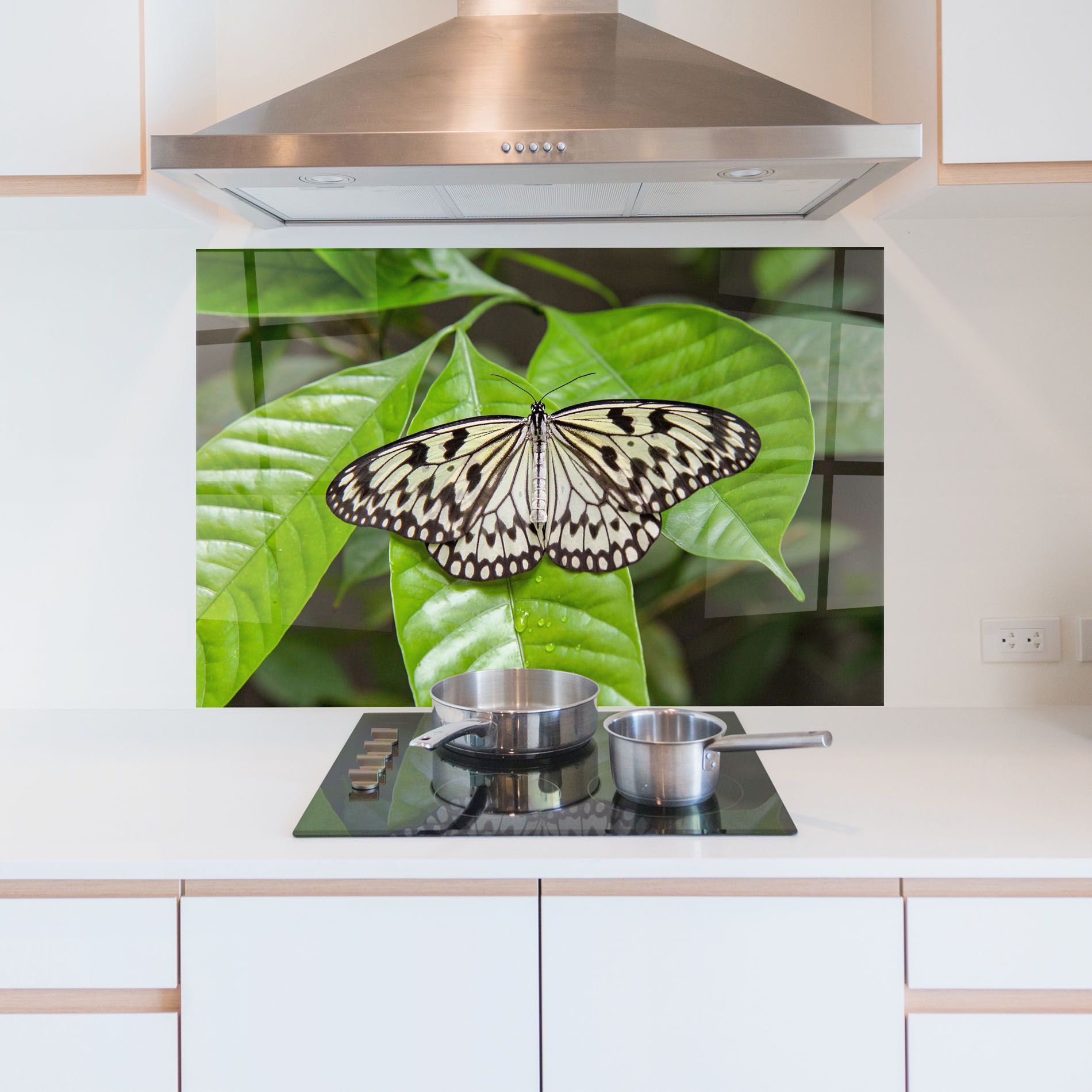 Beautiful White Butterfly mockup 5