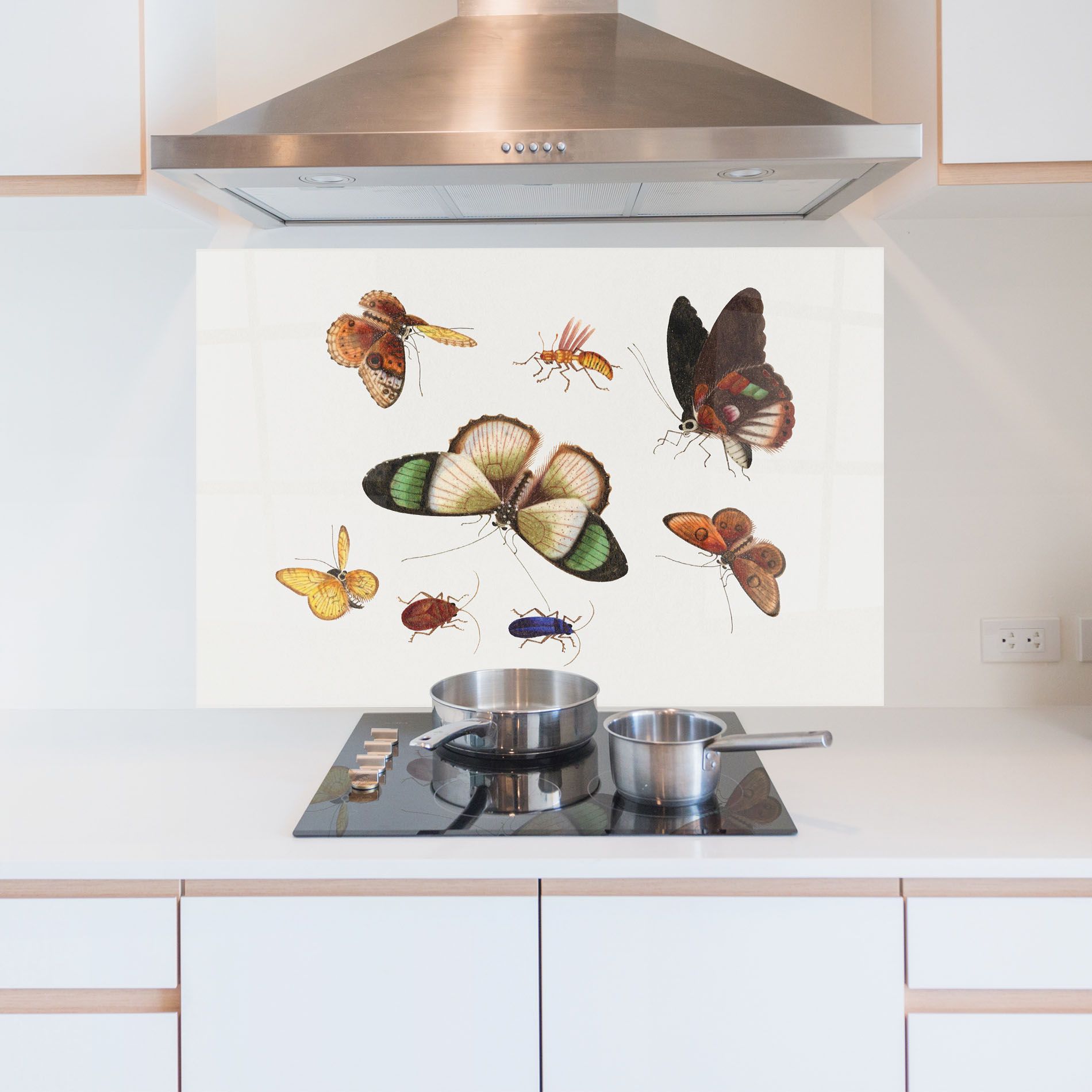 Green Cream Butterfly mockup 5