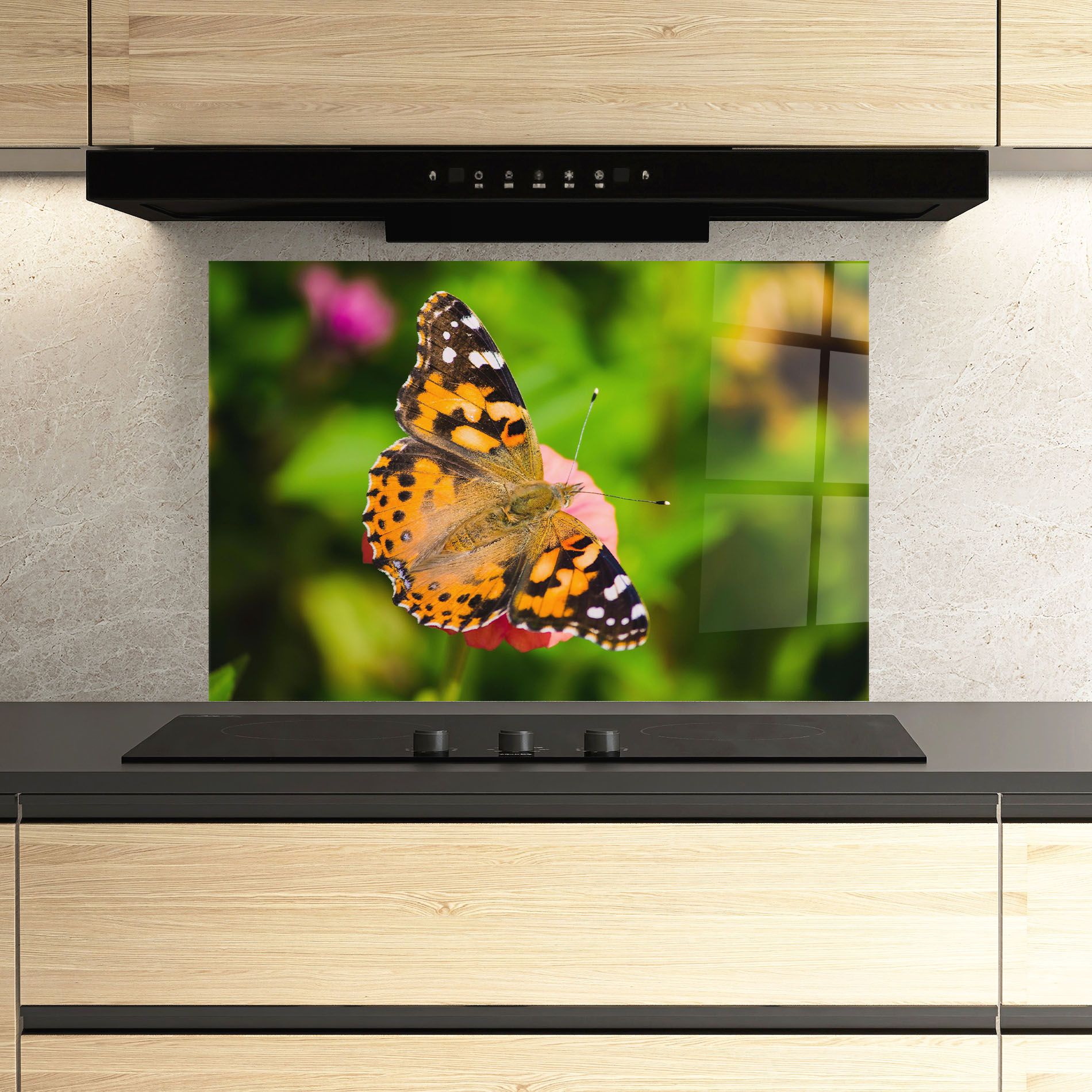 Butterfly On Flower mockup 3