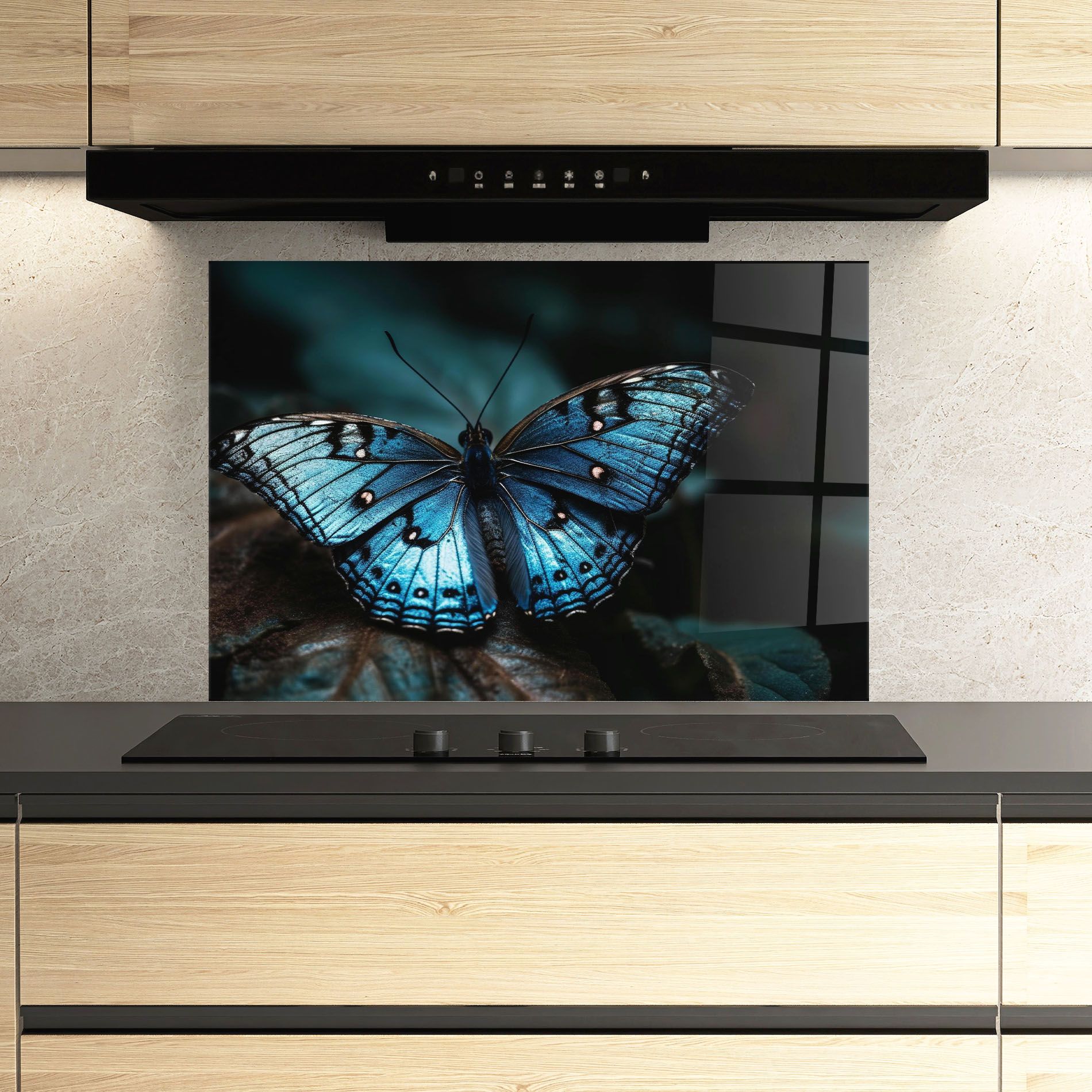 Dark Blue Buterfly mockup 3