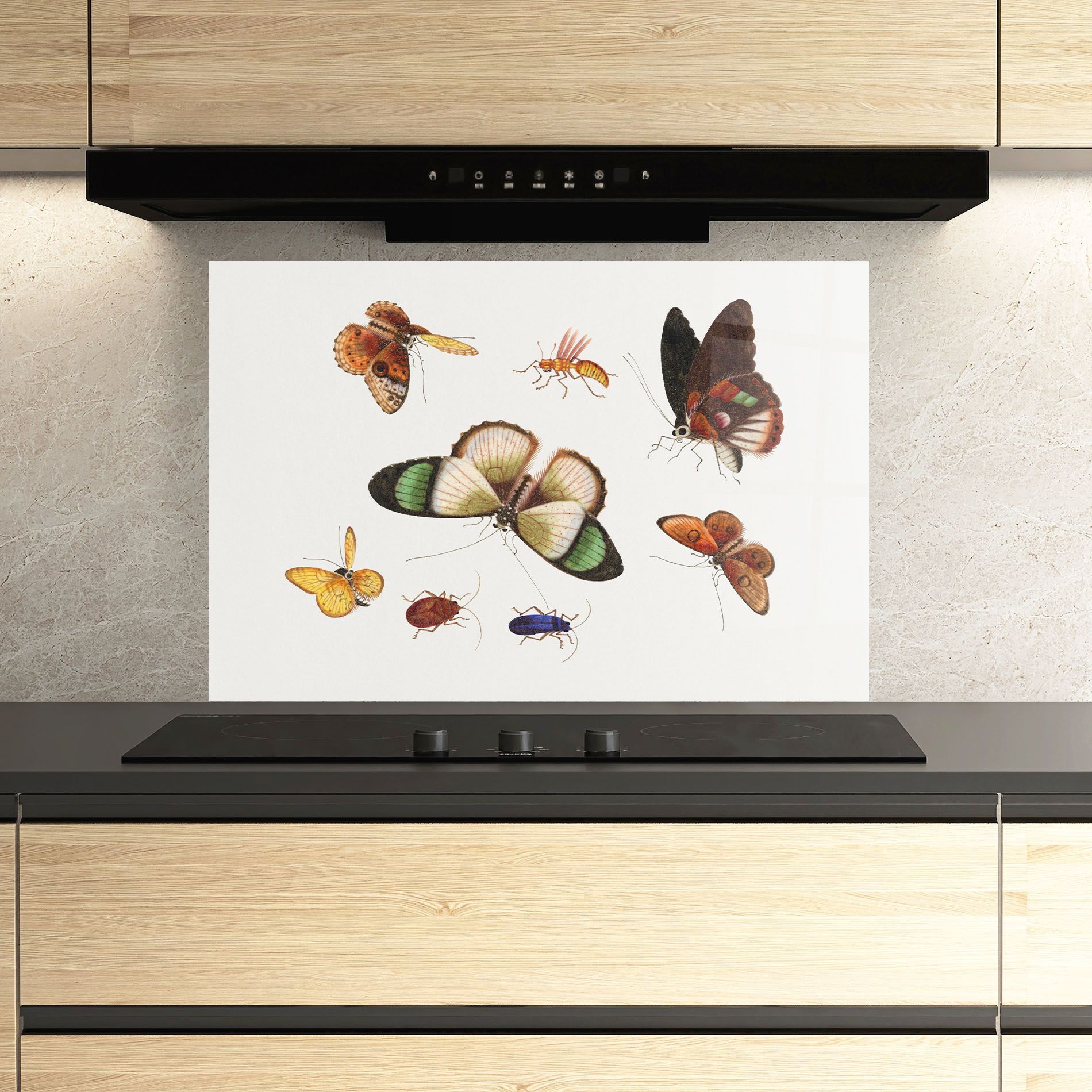 Green Cream Butterfly mockup 3