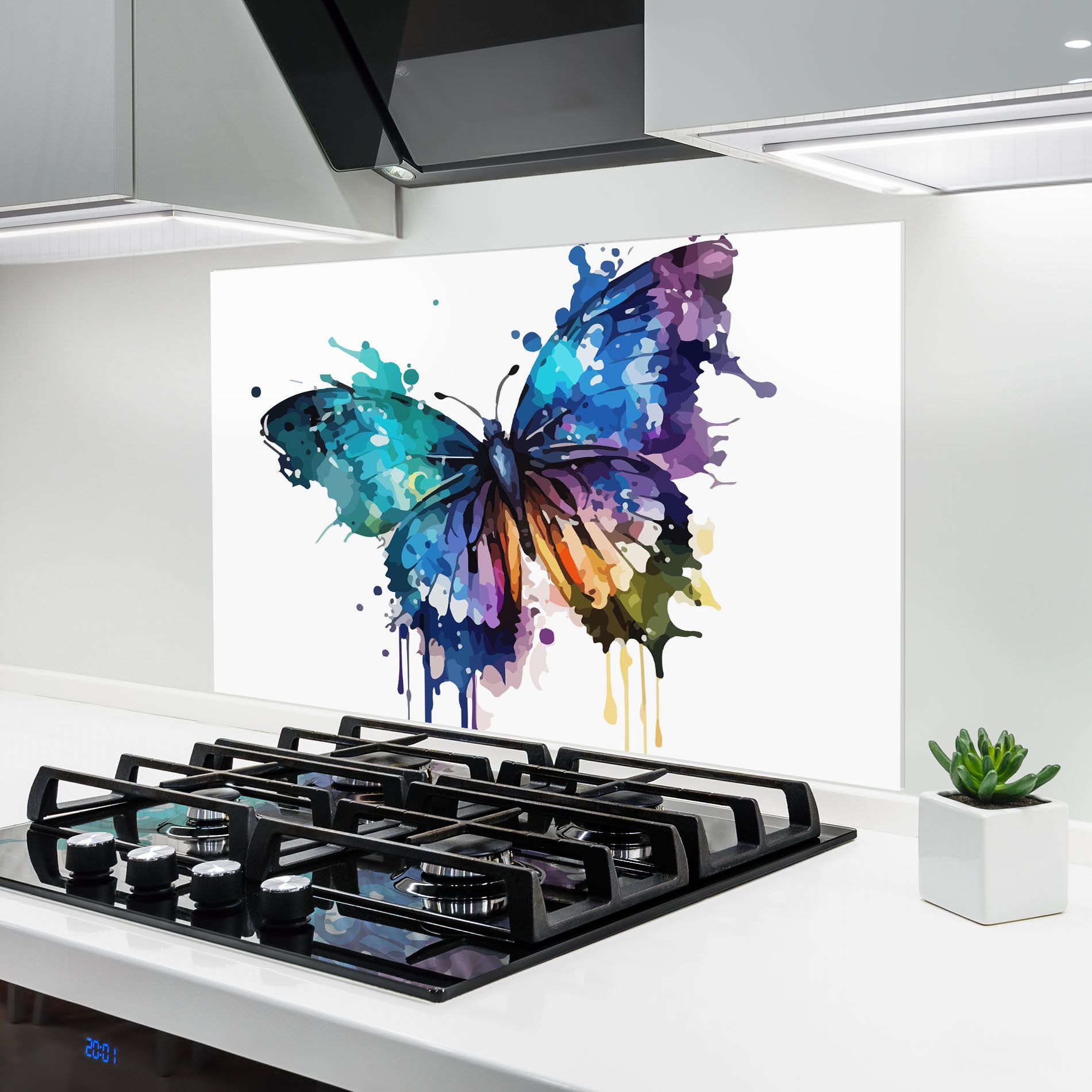 Colourful Blue Butterfly mockup 6