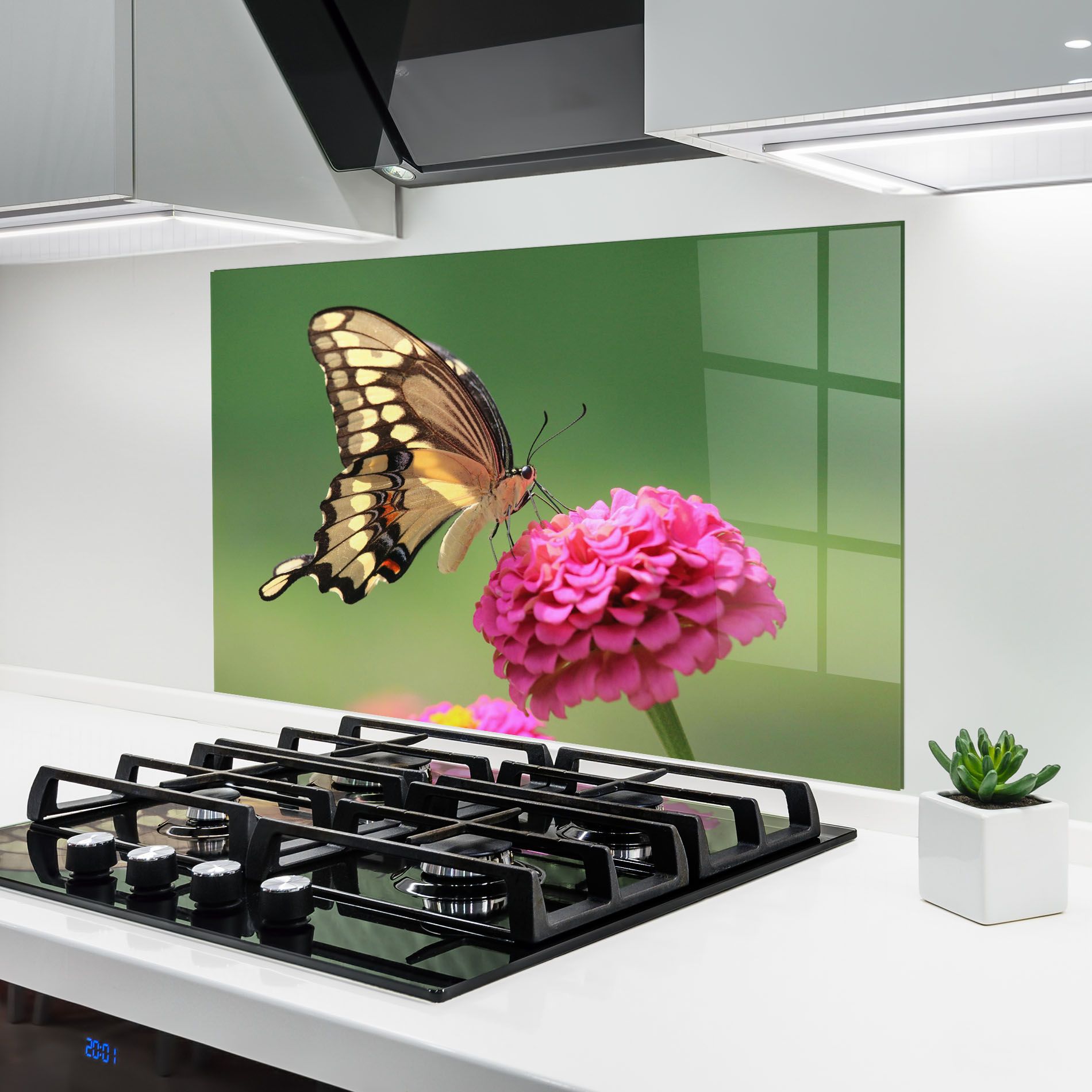 Cute Cream Butterfly mockup 6